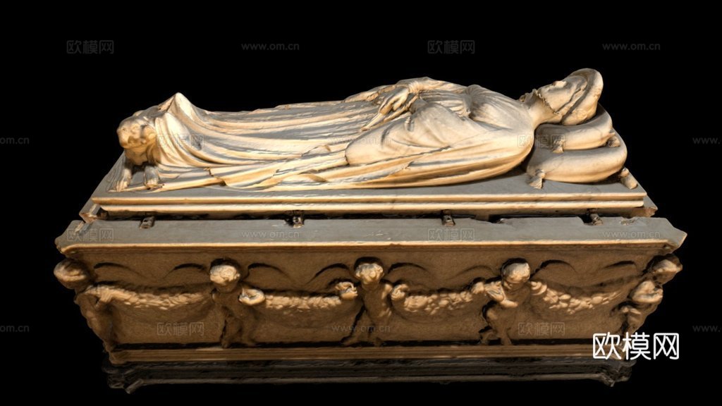 伊拉利亚·德尔卡雷托之墓3d模型下载（渲染图1）
