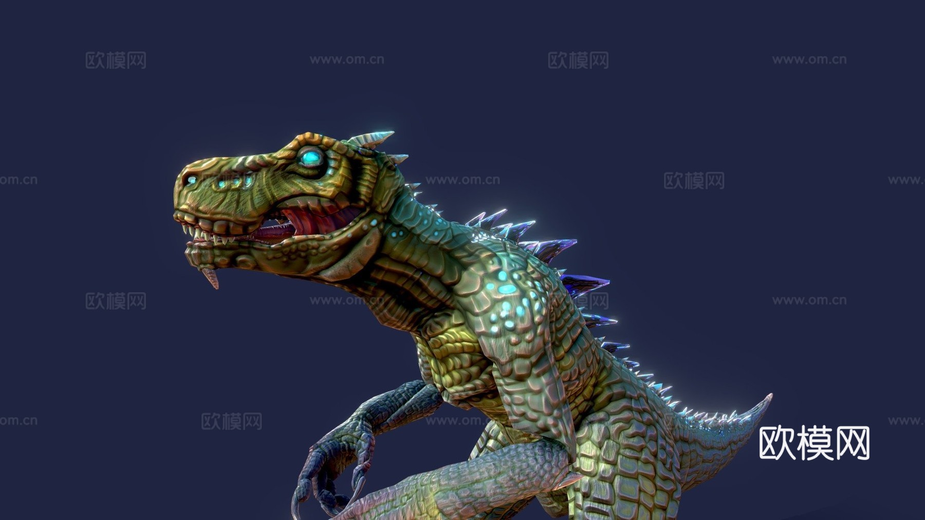 神源怪兽3d模型下载（渲染图1）