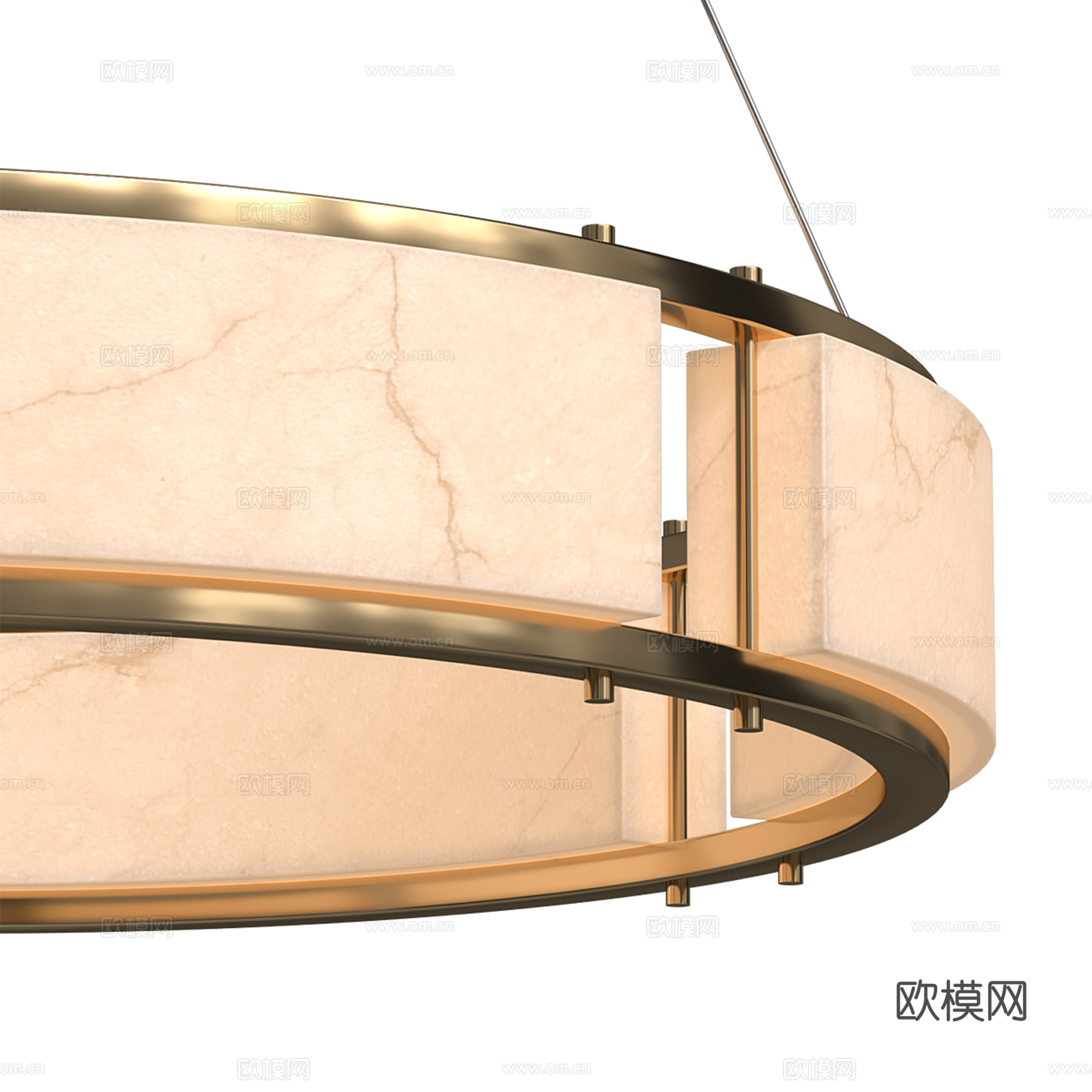 现代轻奢吊灯su模型
