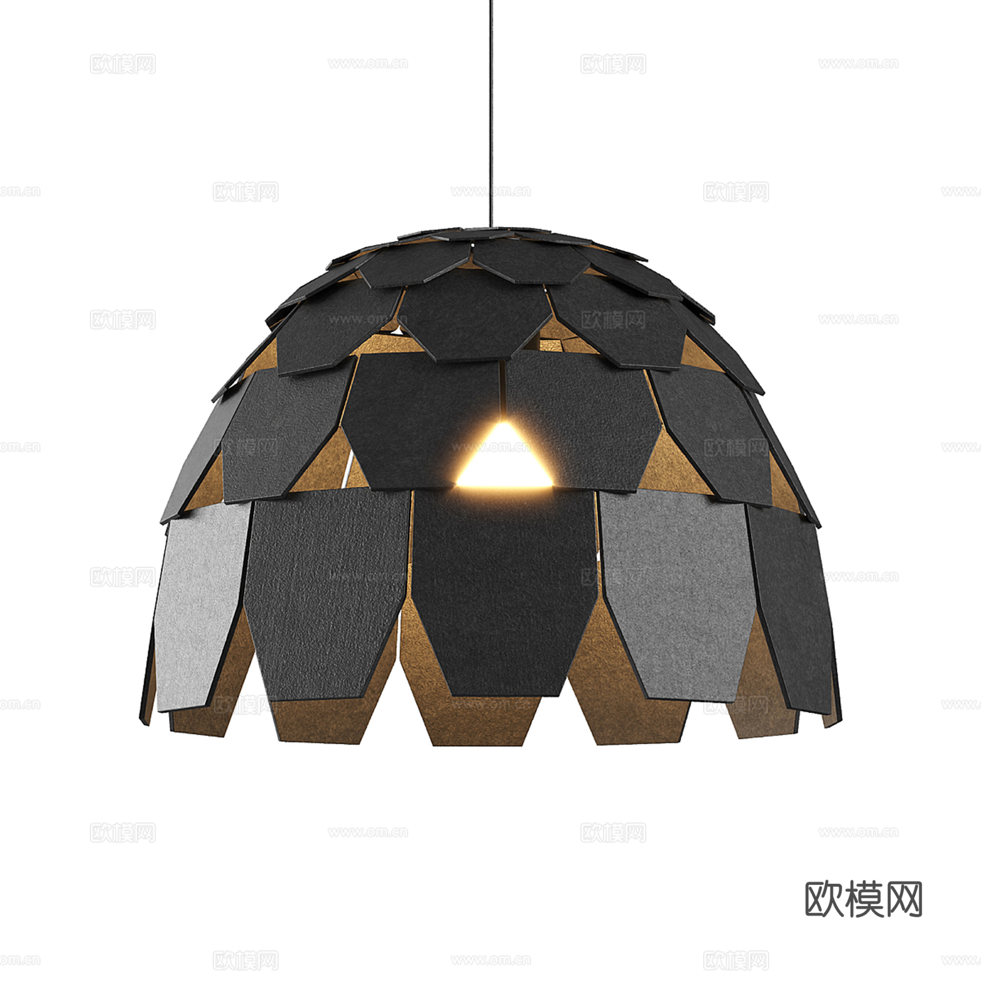 现代吊灯su模型