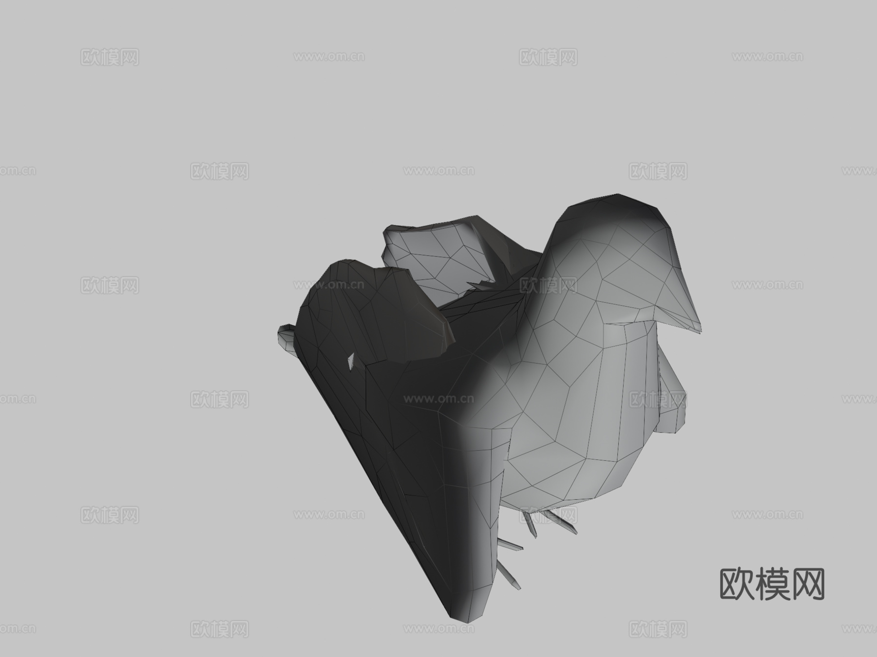鸽子3d模型下载（渲染图3）