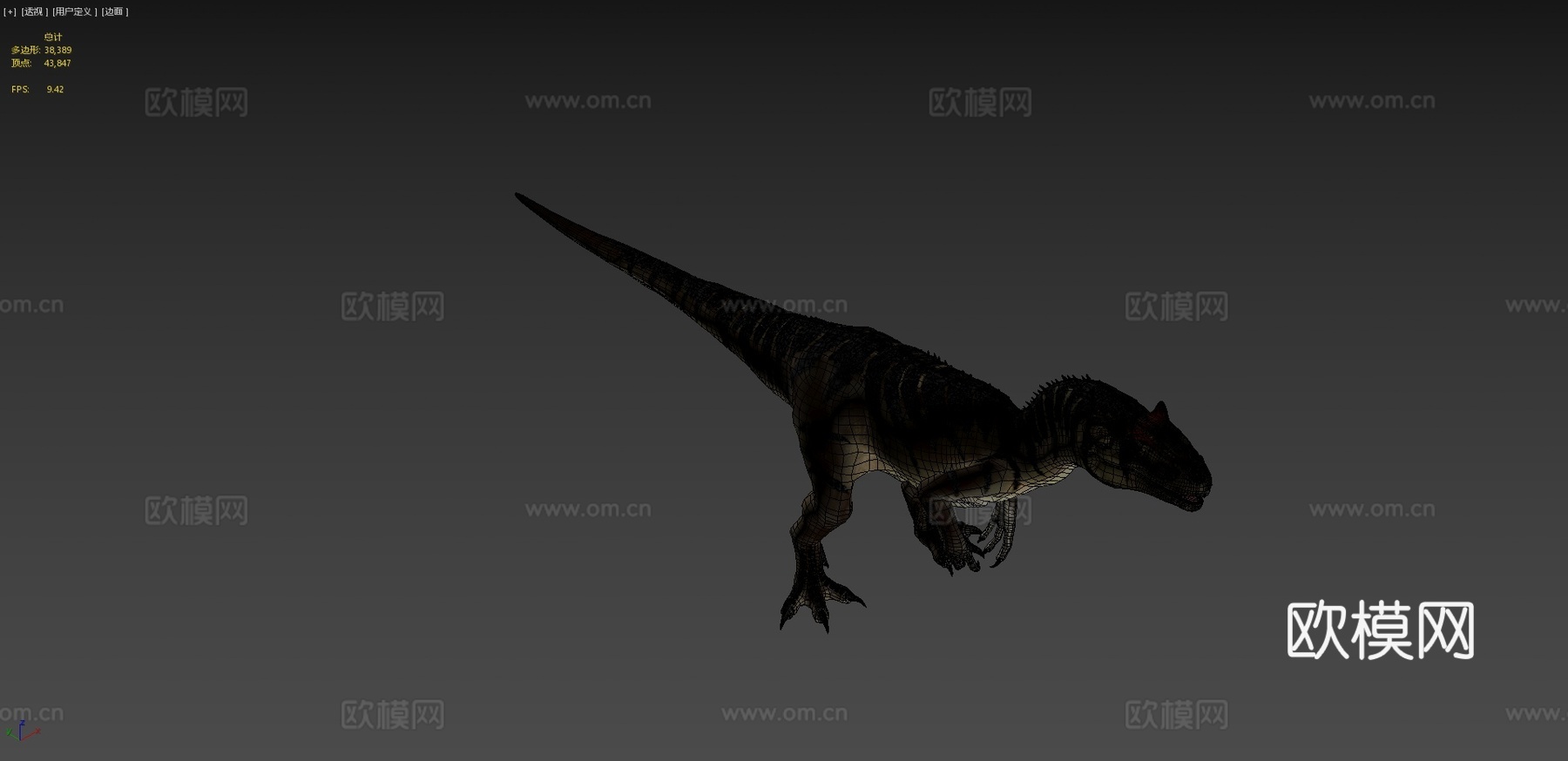 脆弱异特龙3d模型下载（渲染图4）