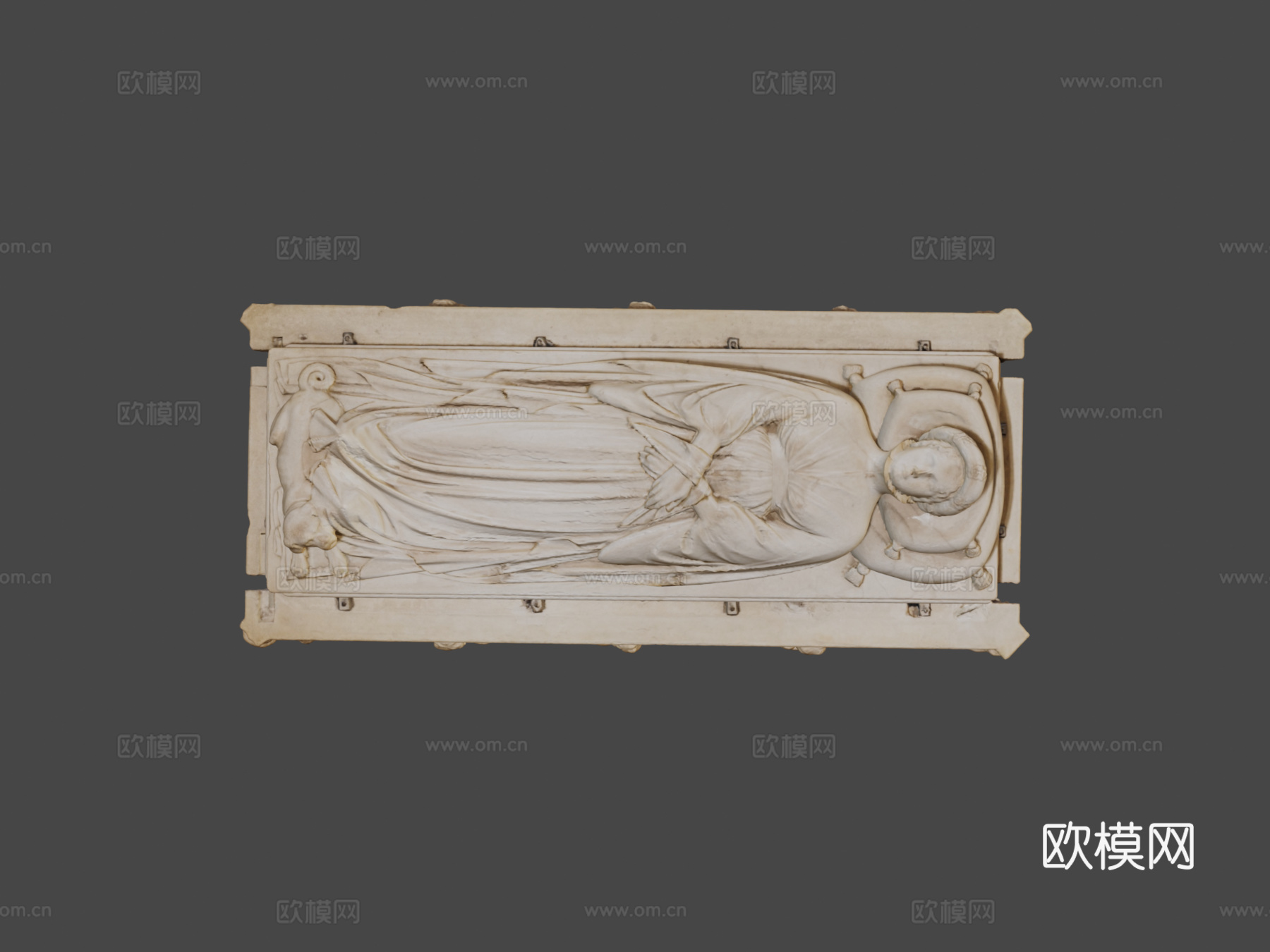 伊拉利亚·德尔卡雷托之墓3d模型下载（渲染图6）