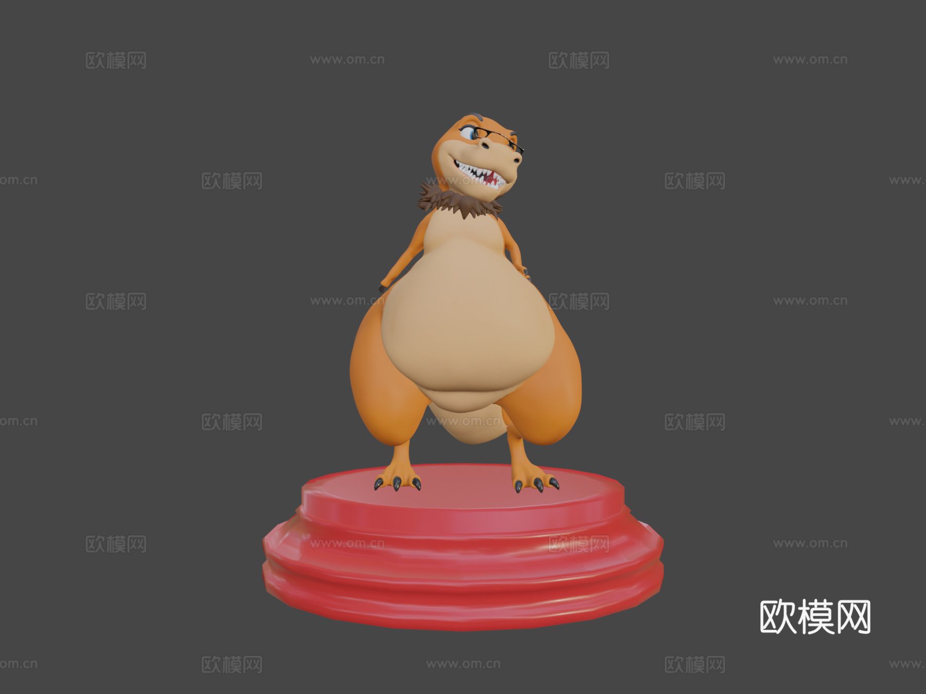 雷克斯暴龙拉尔夫3d模型下载（渲染图7）