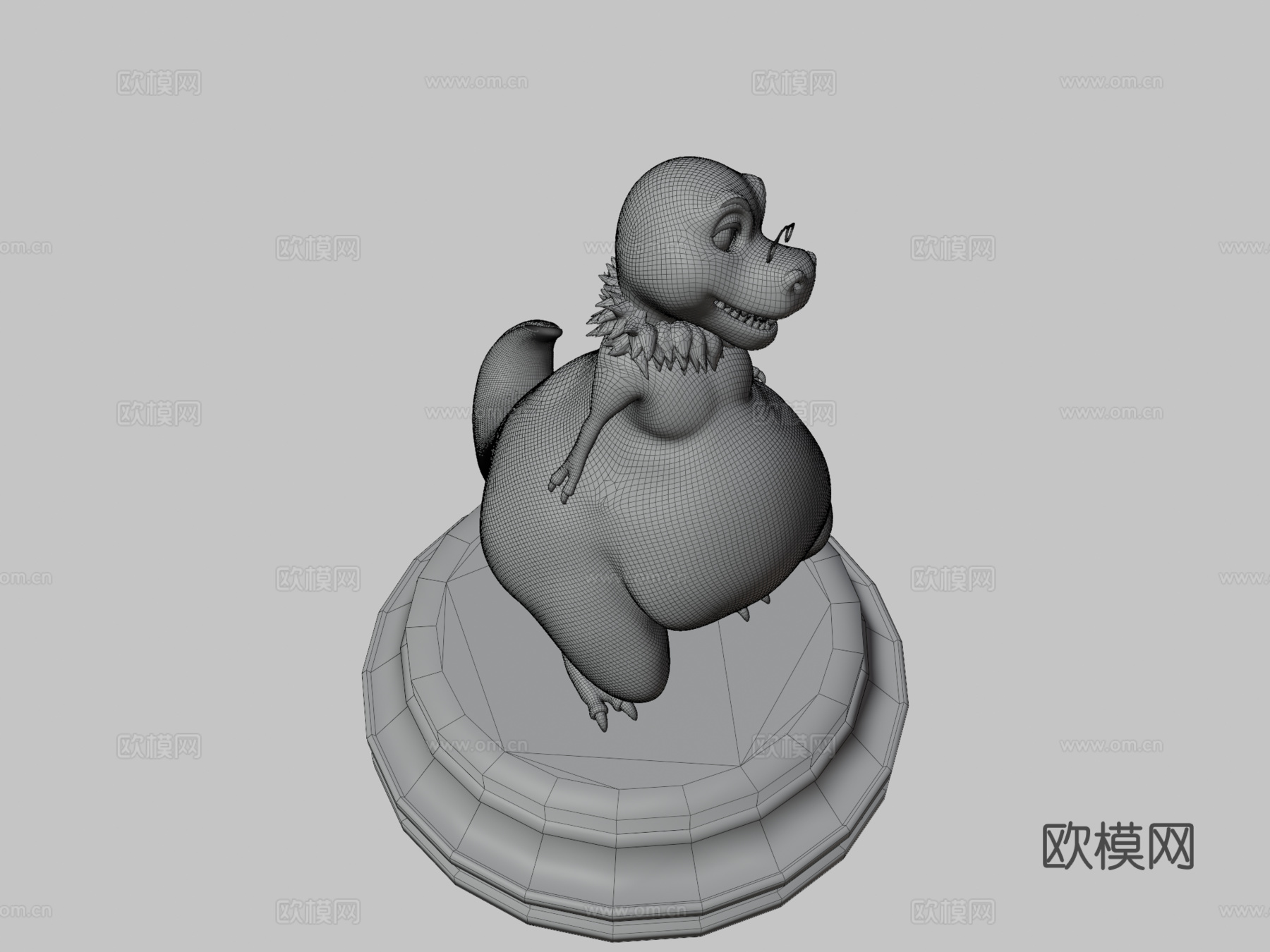 雷克斯暴龙拉尔夫3d模型下载（渲染图4）