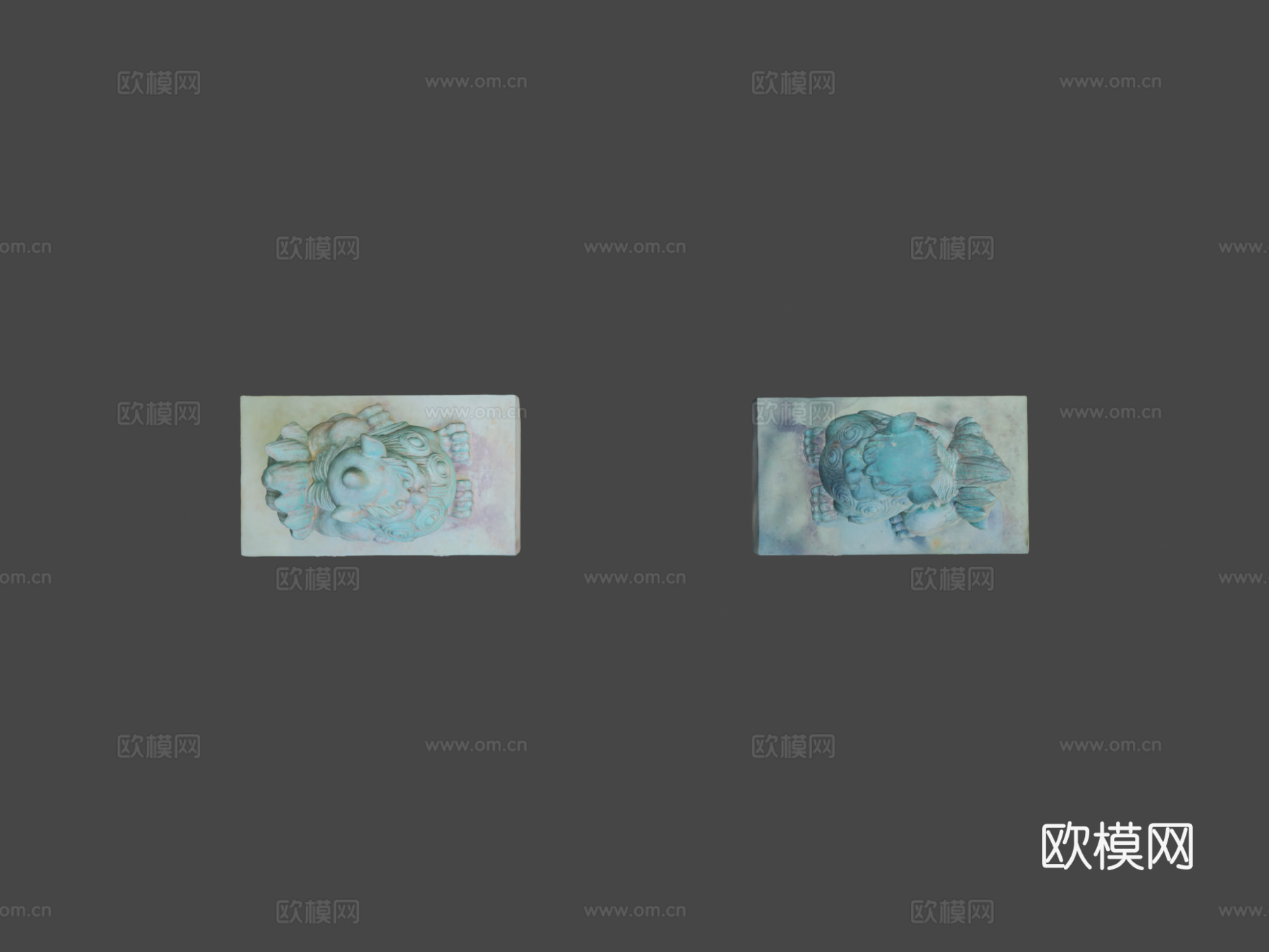 日本神社双狛犬#3(重传)3d模型下载（渲染图5）