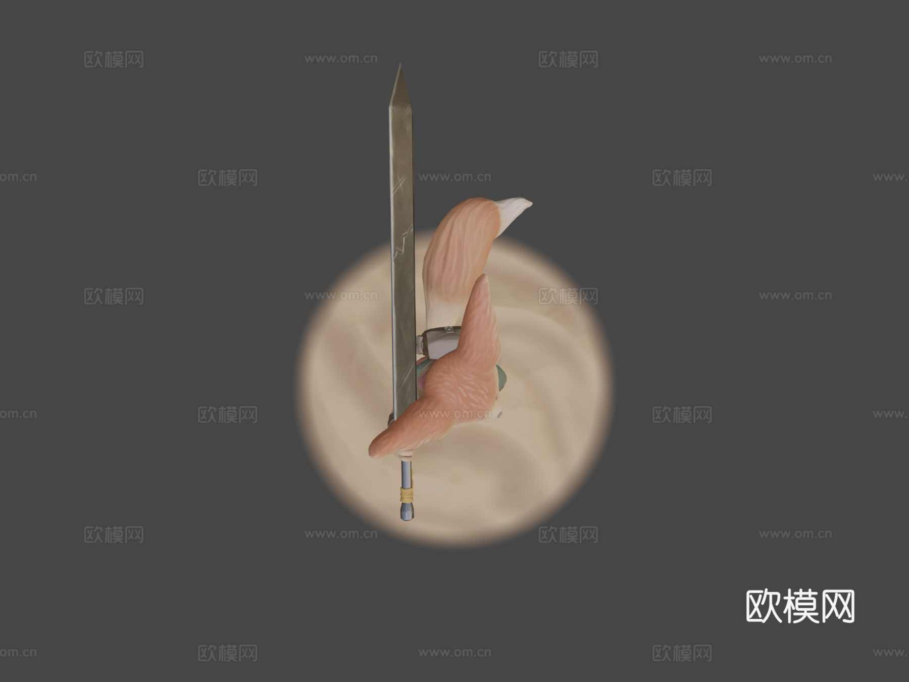 沙漠狐冒险家-风格化生物3d模型下载（渲染图8）