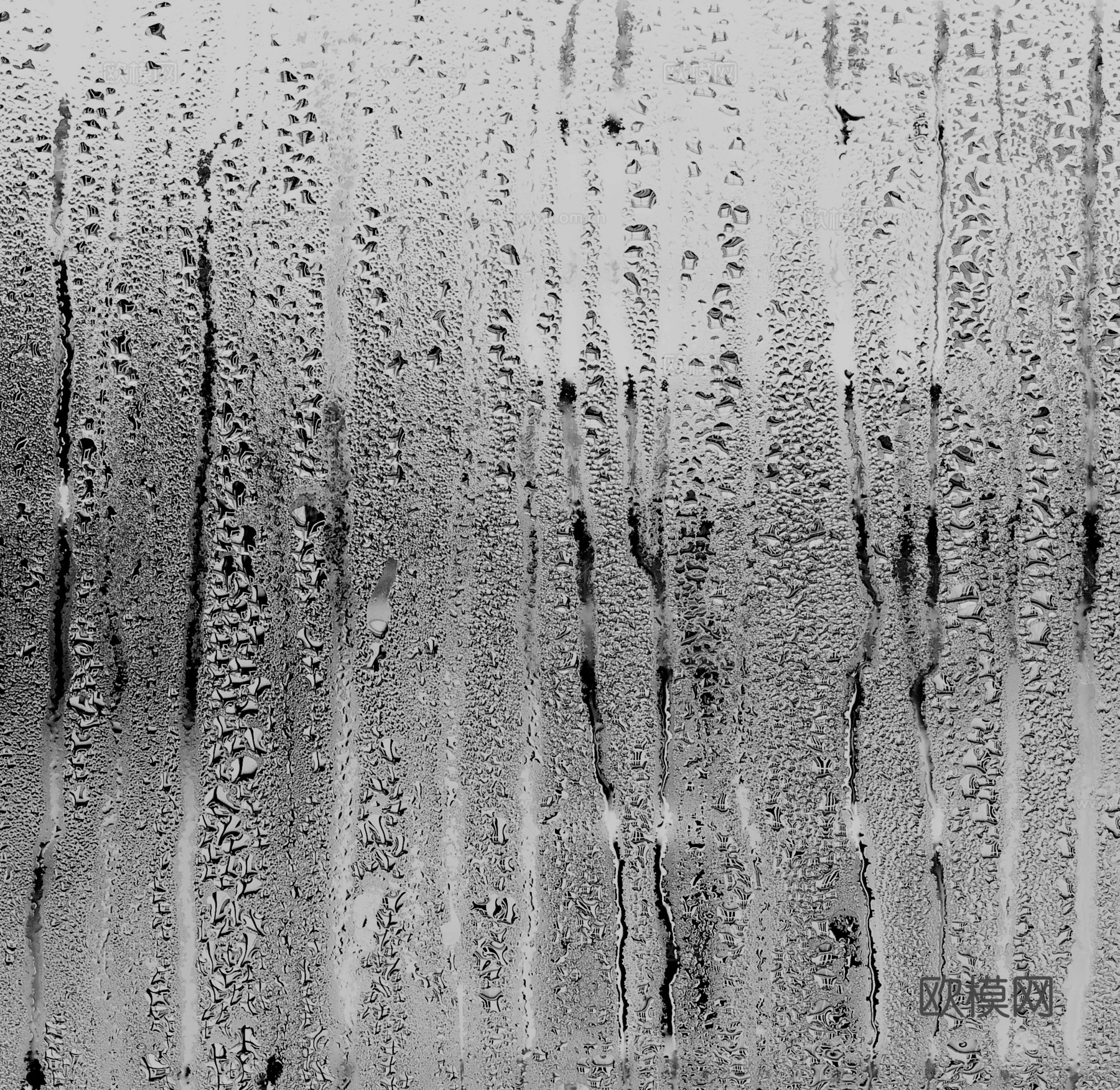 雨滴流水玻璃贴