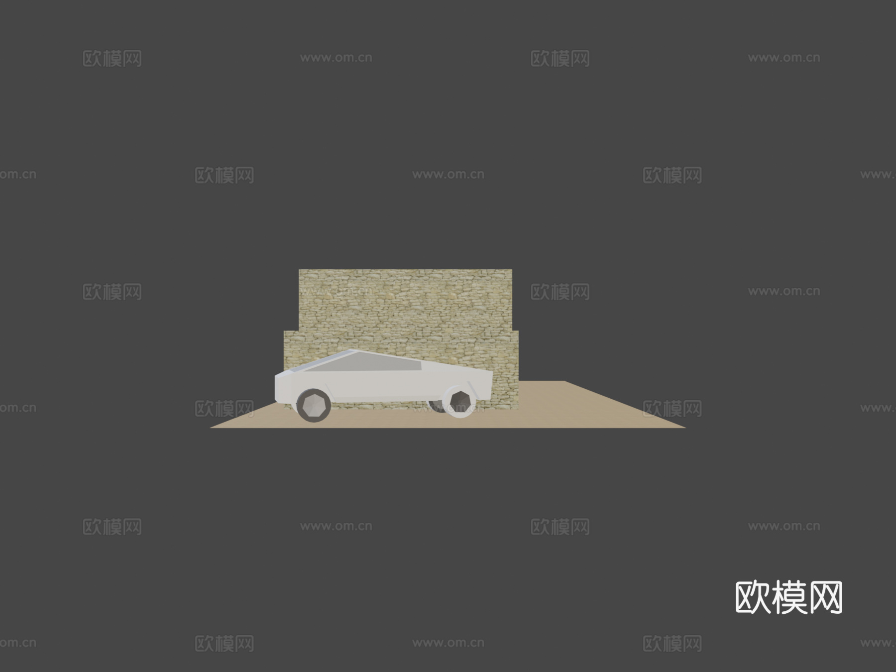 赛博卡车圣诞诞生场景3d模型下载（渲染图5）