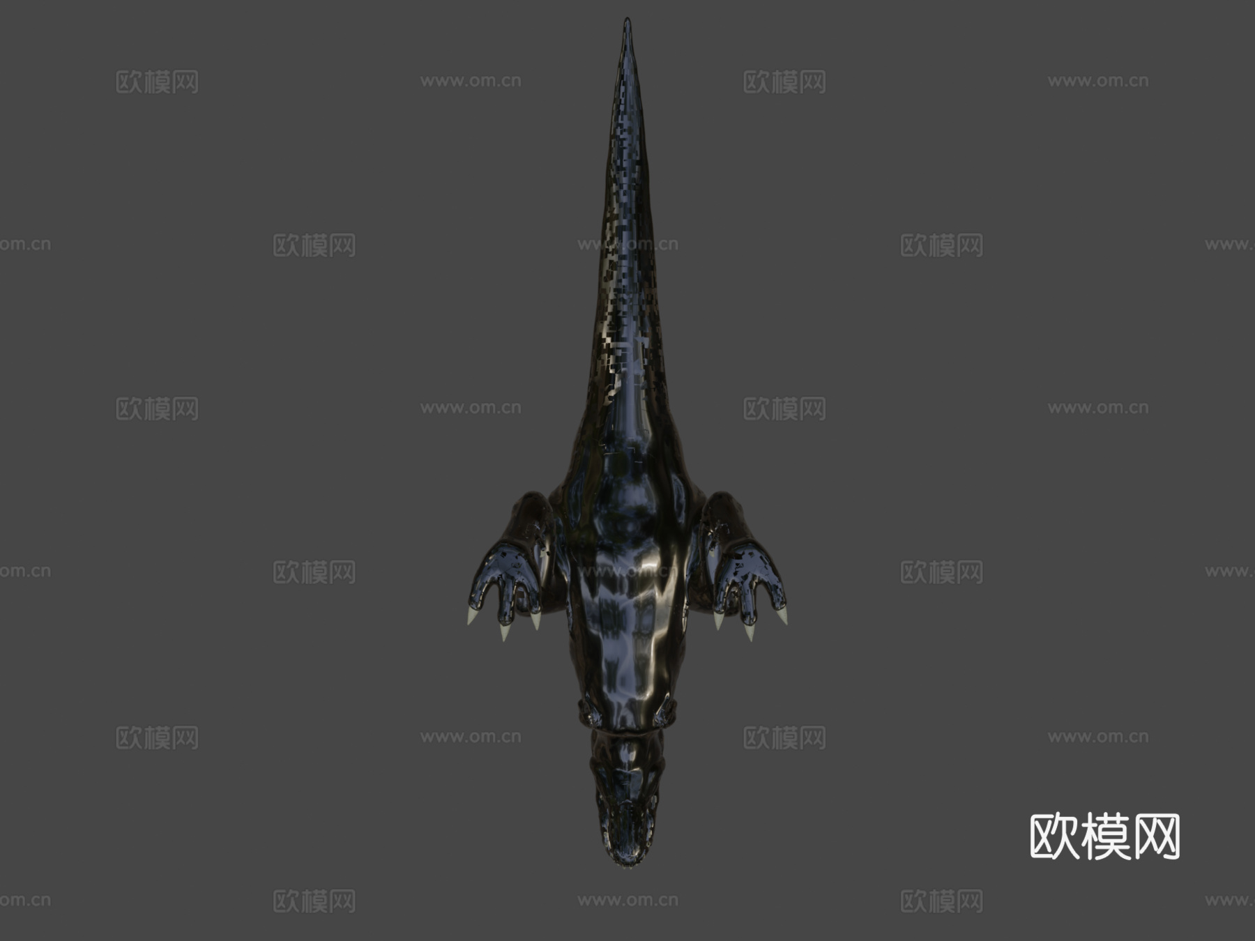 霸王龙3d模型下载（渲染图7）