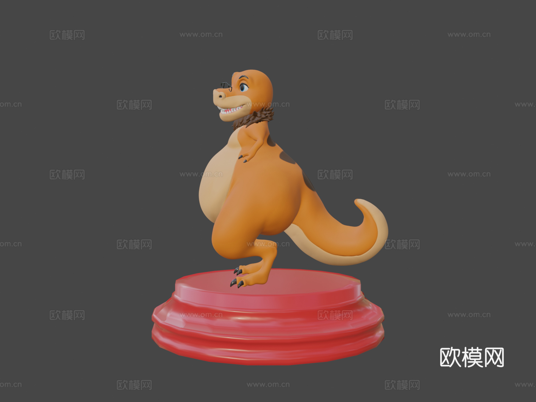 雷克斯暴龙拉尔夫3d模型下载（渲染图6）