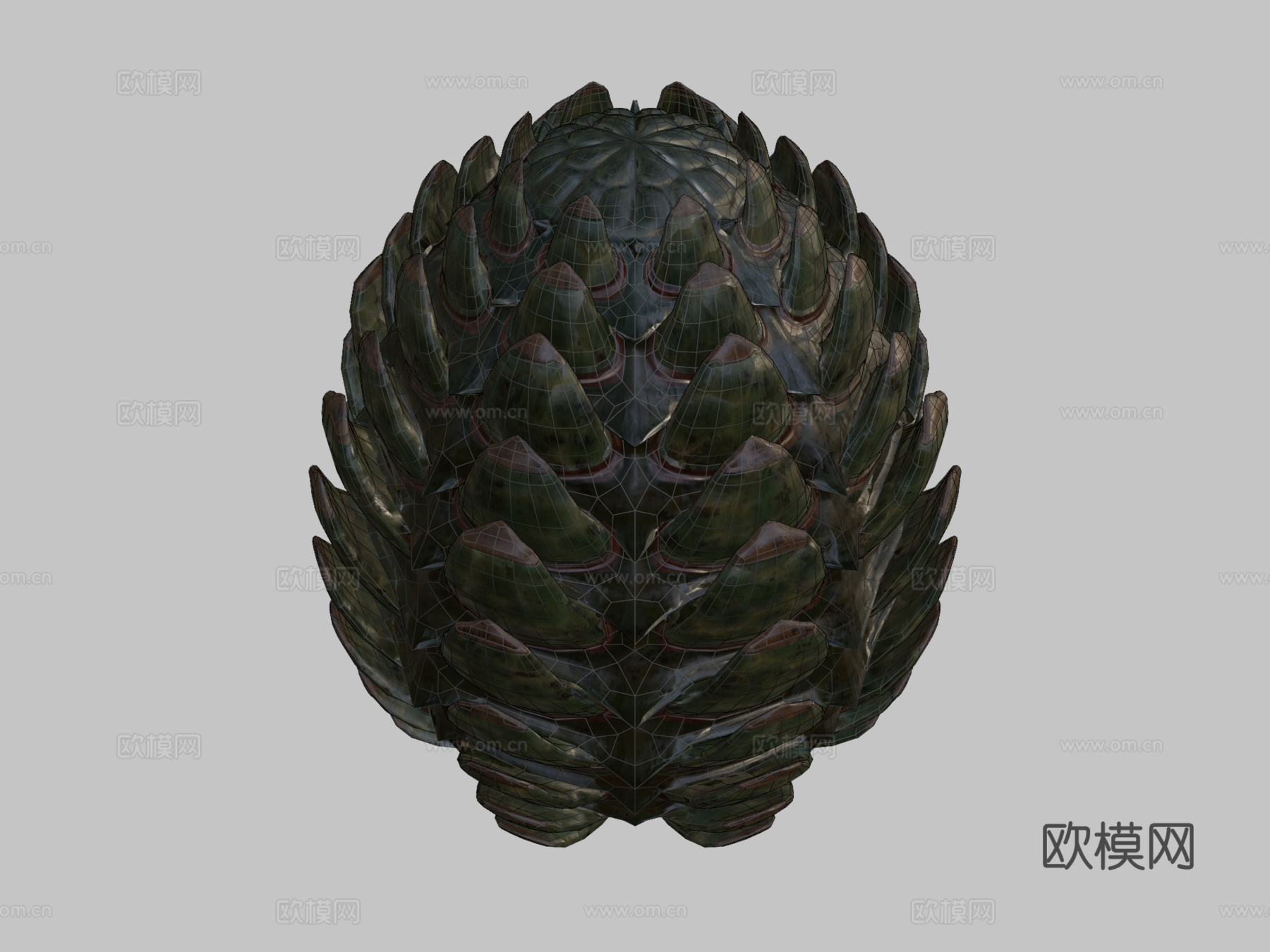 苏门答腊龙蛋3d模型下载（渲染图2）