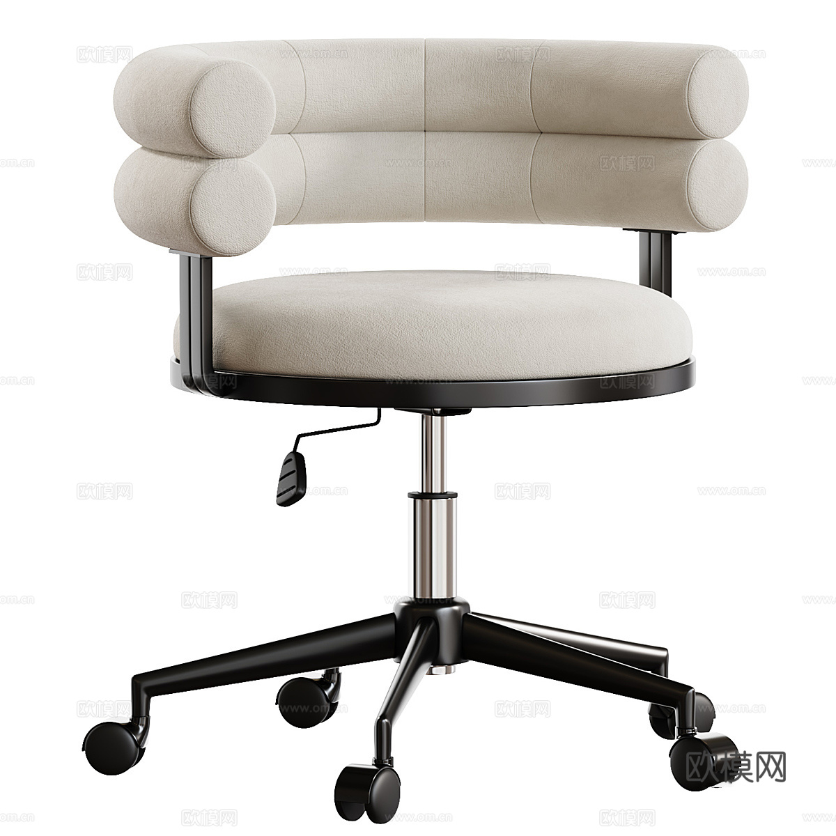 现代奶油风 Ponty 办公椅3d模型下载（渲染图3）