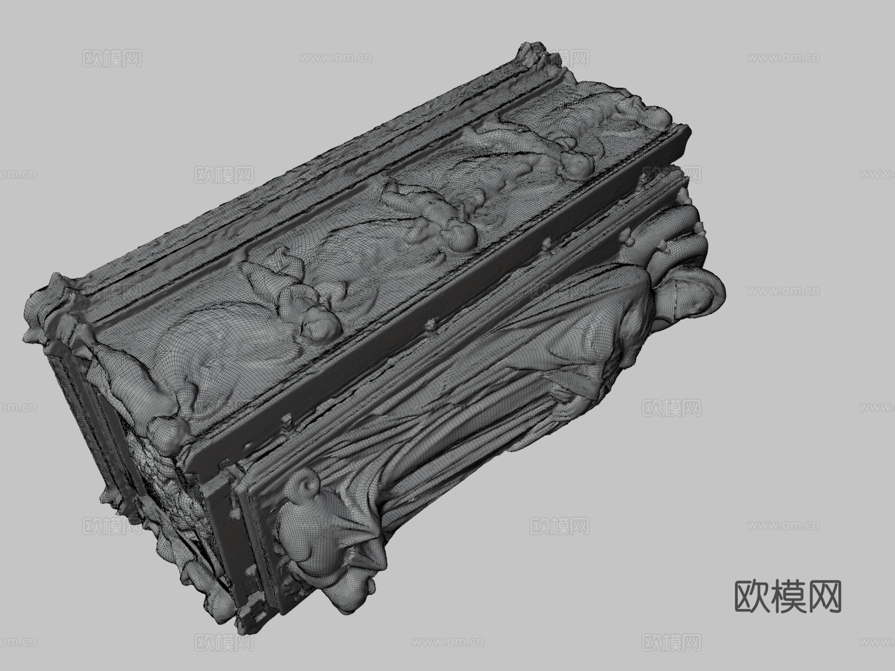 伊拉利亚·德尔卡雷托之墓3d模型下载（渲染图3）