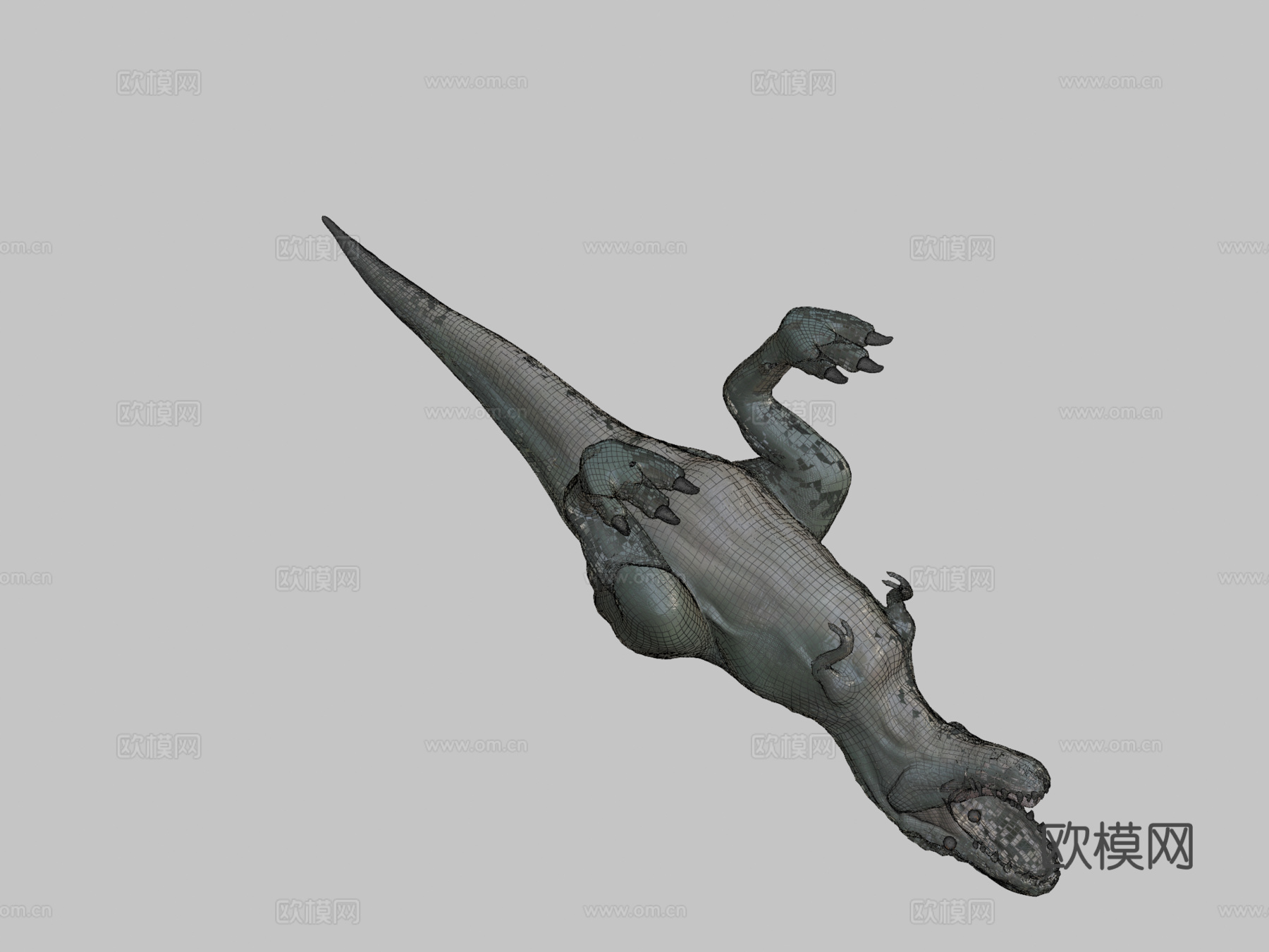 霸王龙3d模型下载（渲染图2）