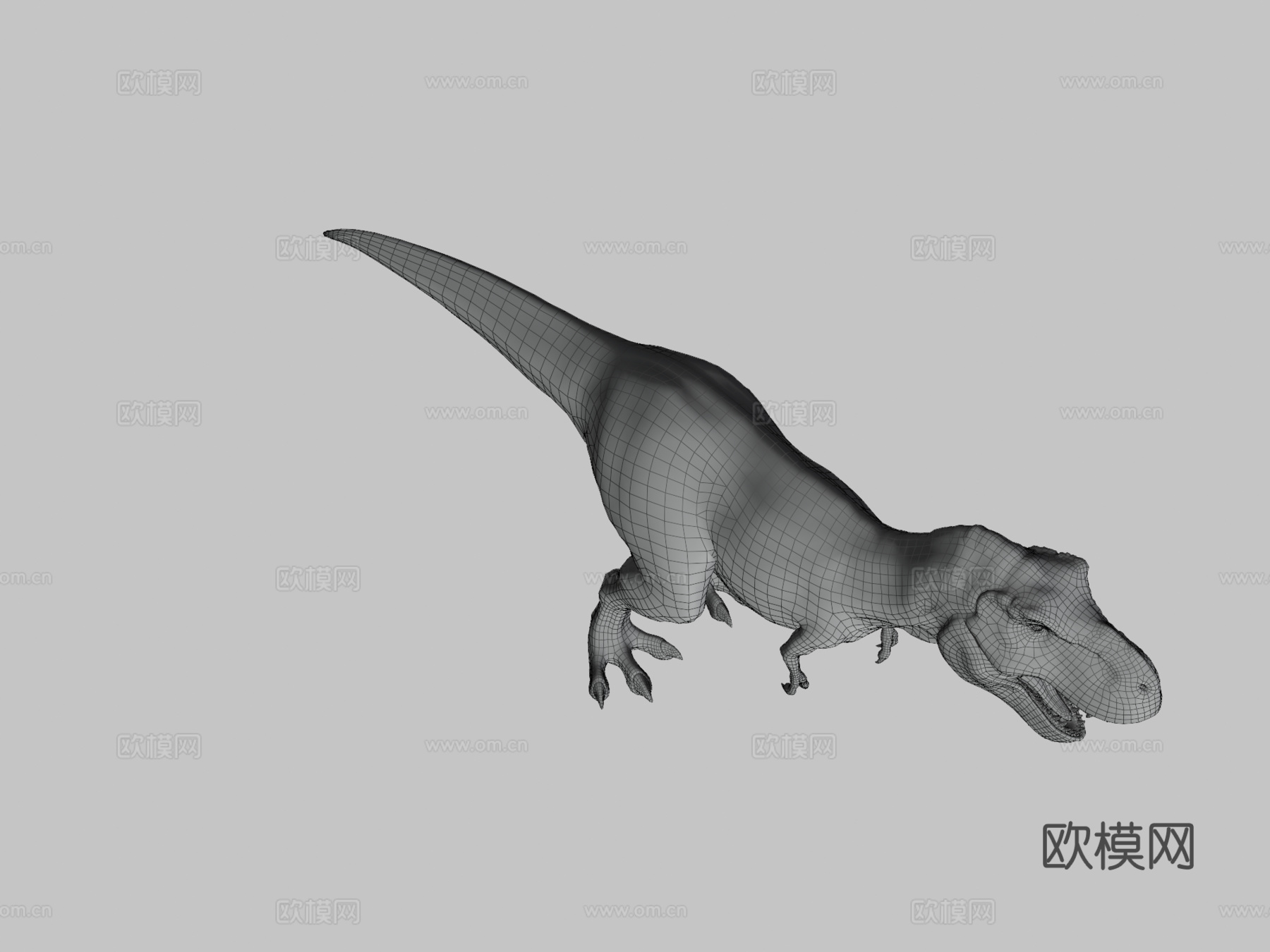 霸王龙2.文本3d模型下载（渲染图3）