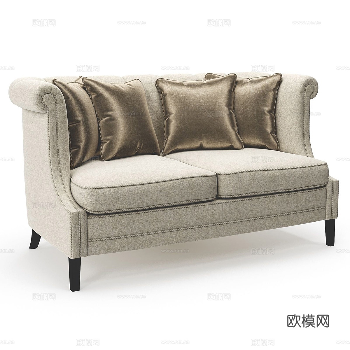 帕克与法尔 - 麦克白沙发3d模型下载