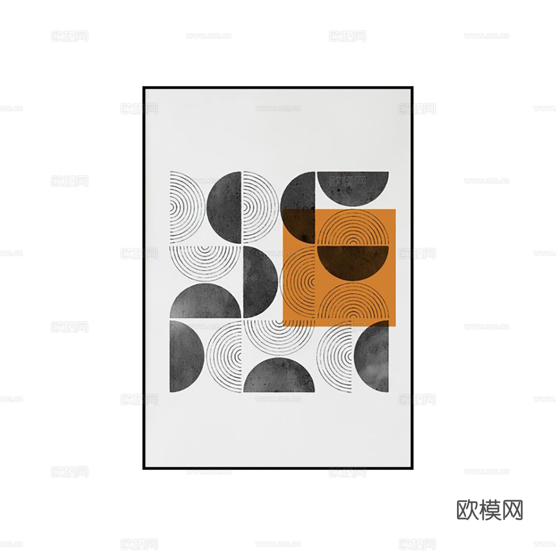 现代几何装饰画贴图