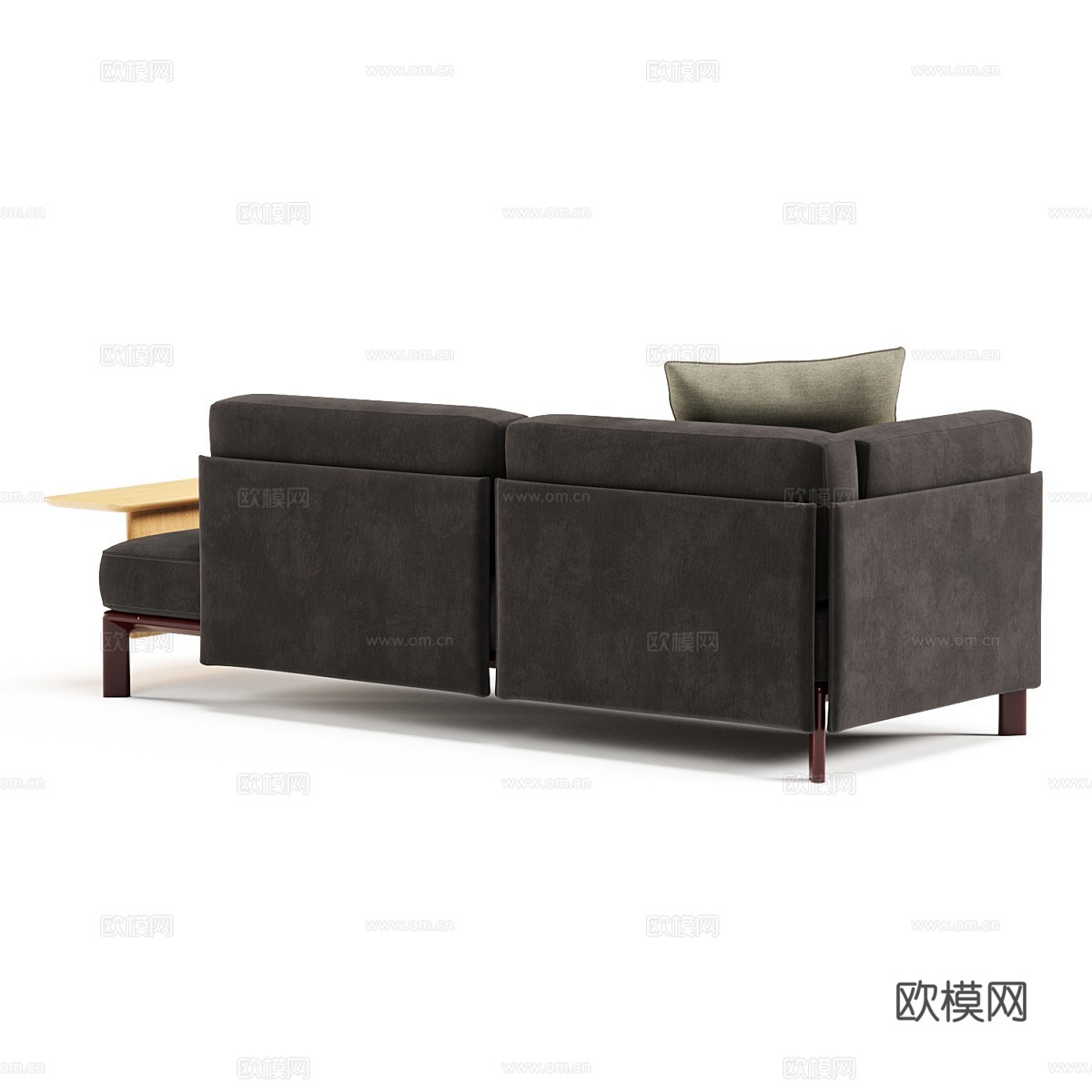 现代意式布艺贵妃椅3d模型下载（渲染图4）