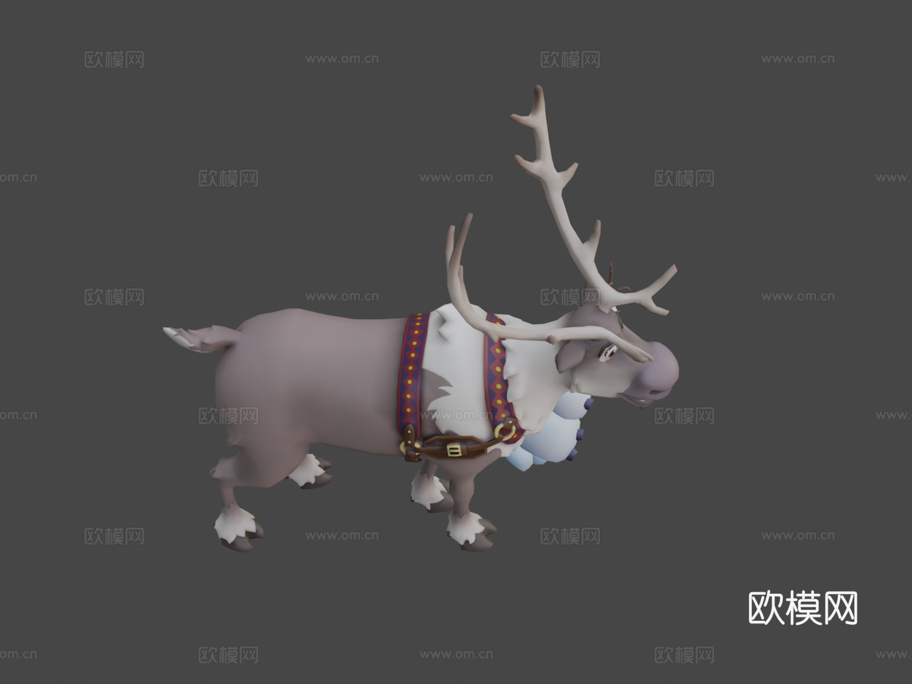 斯文与奥拉夫-迪士尼奇妙世界3d模型下载（渲染图7）