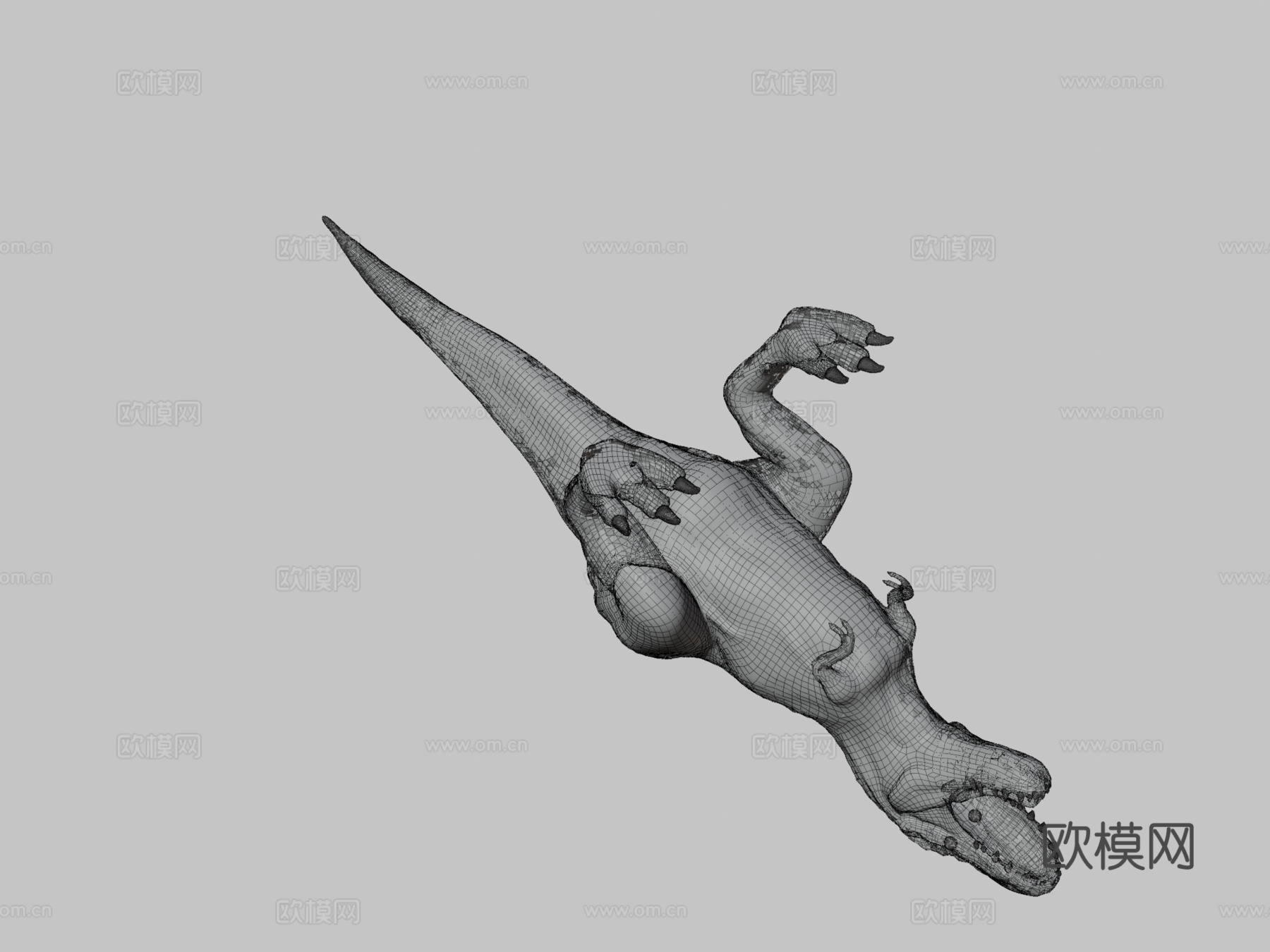 霸王龙3d模型下载（渲染图3）