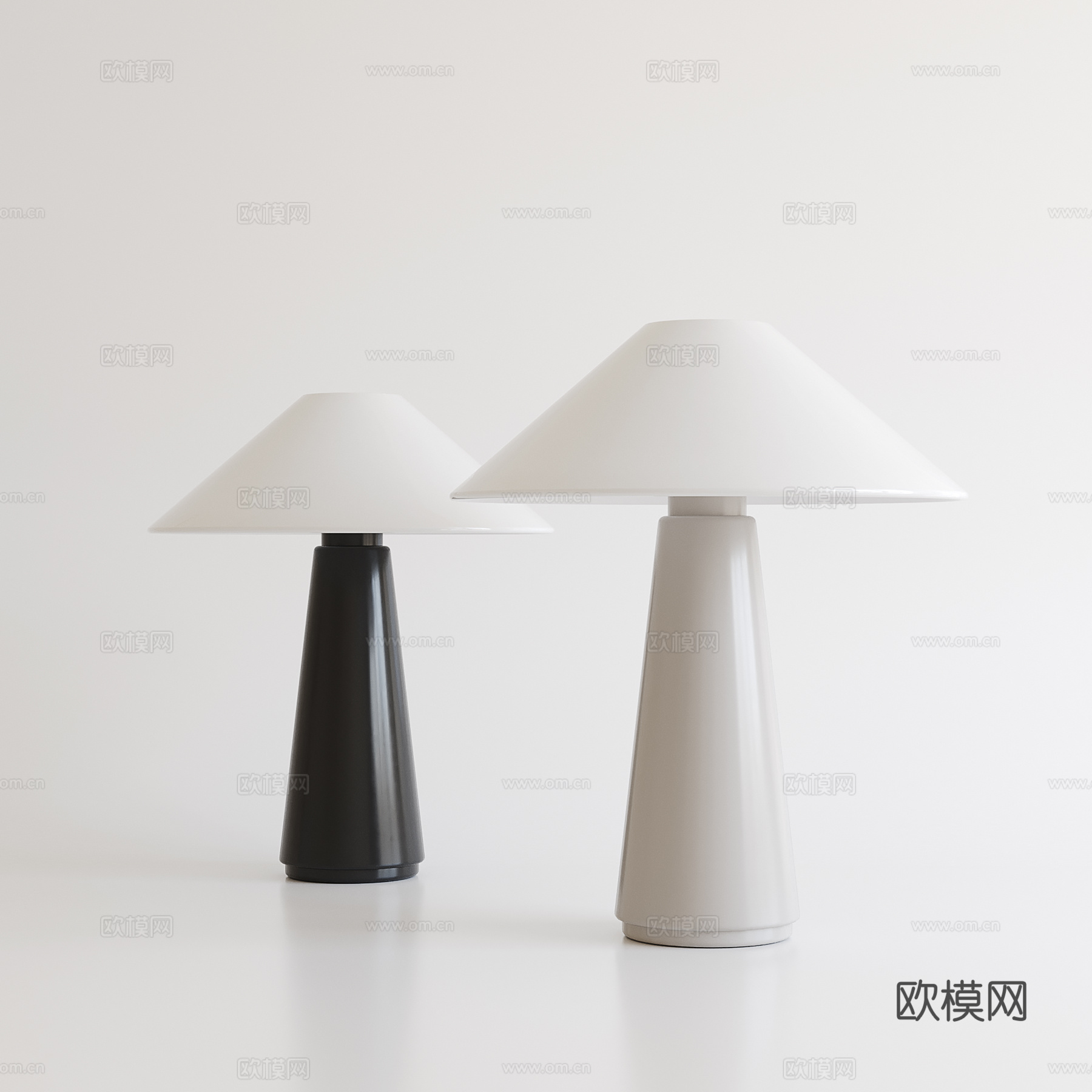 现代简约台灯su模型