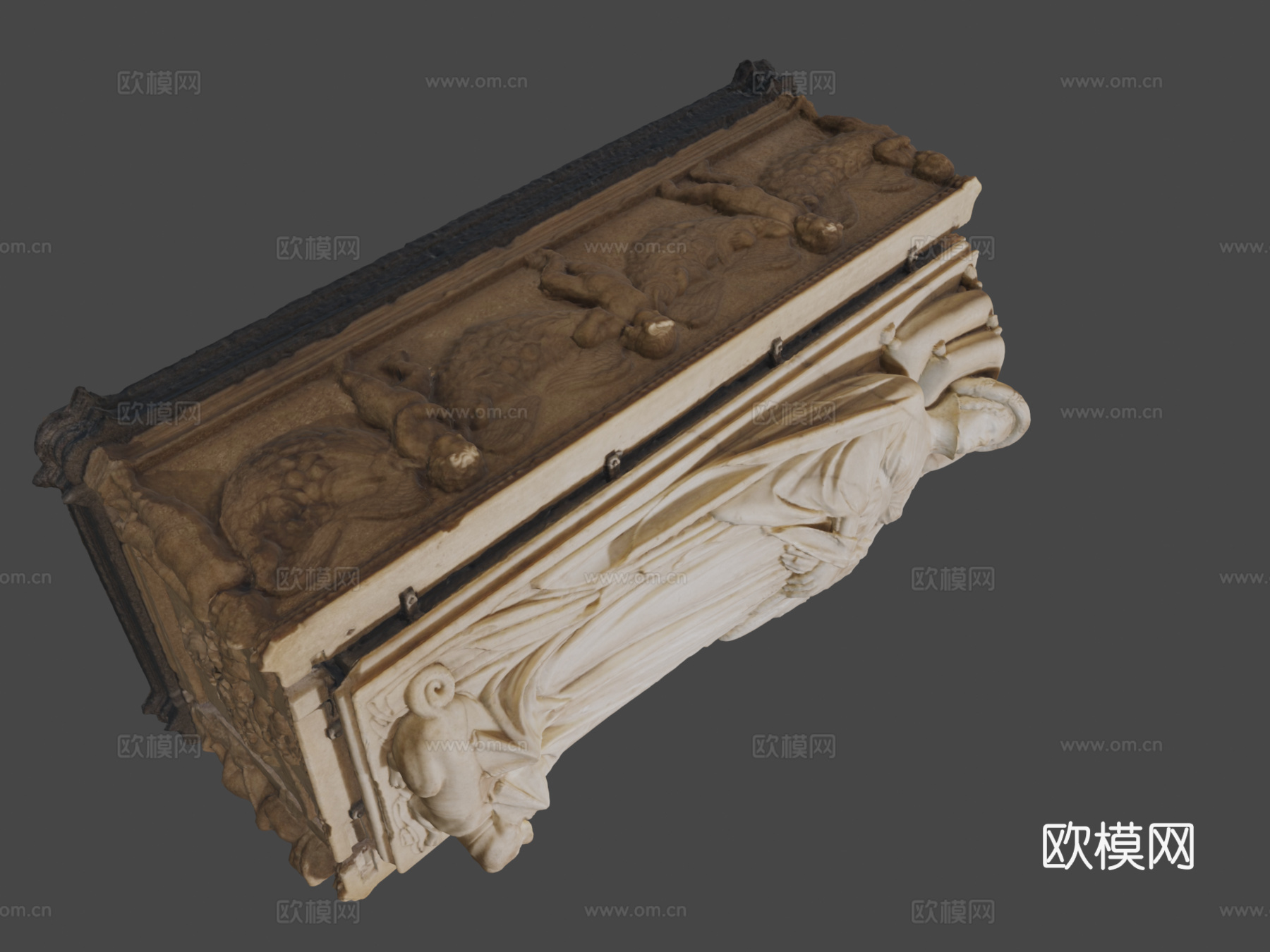 伊拉利亚·德尔卡雷托之墓3d模型下载（渲染图8）