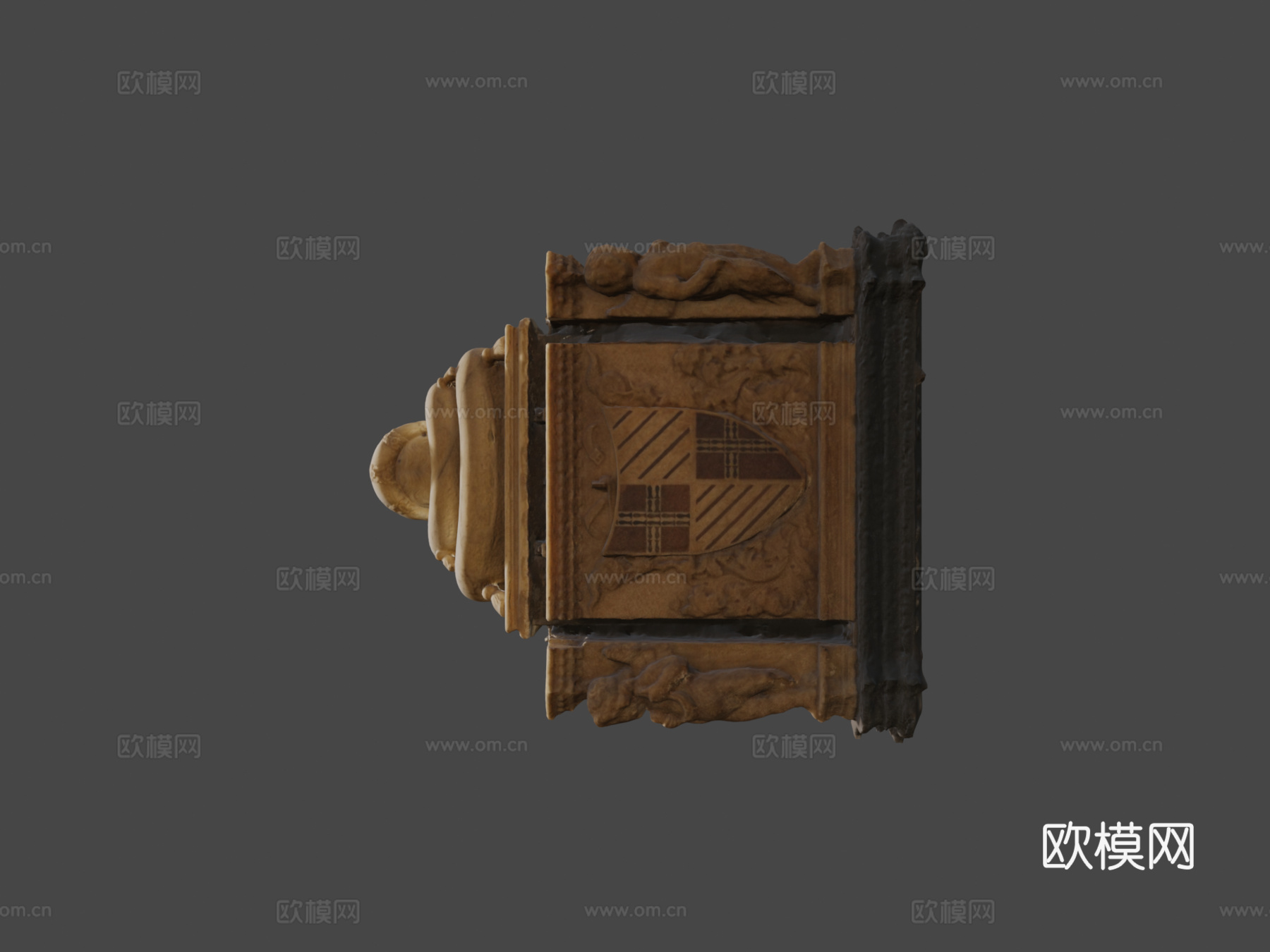 伊拉利亚·德尔卡雷托之墓3d模型下载（渲染图5）