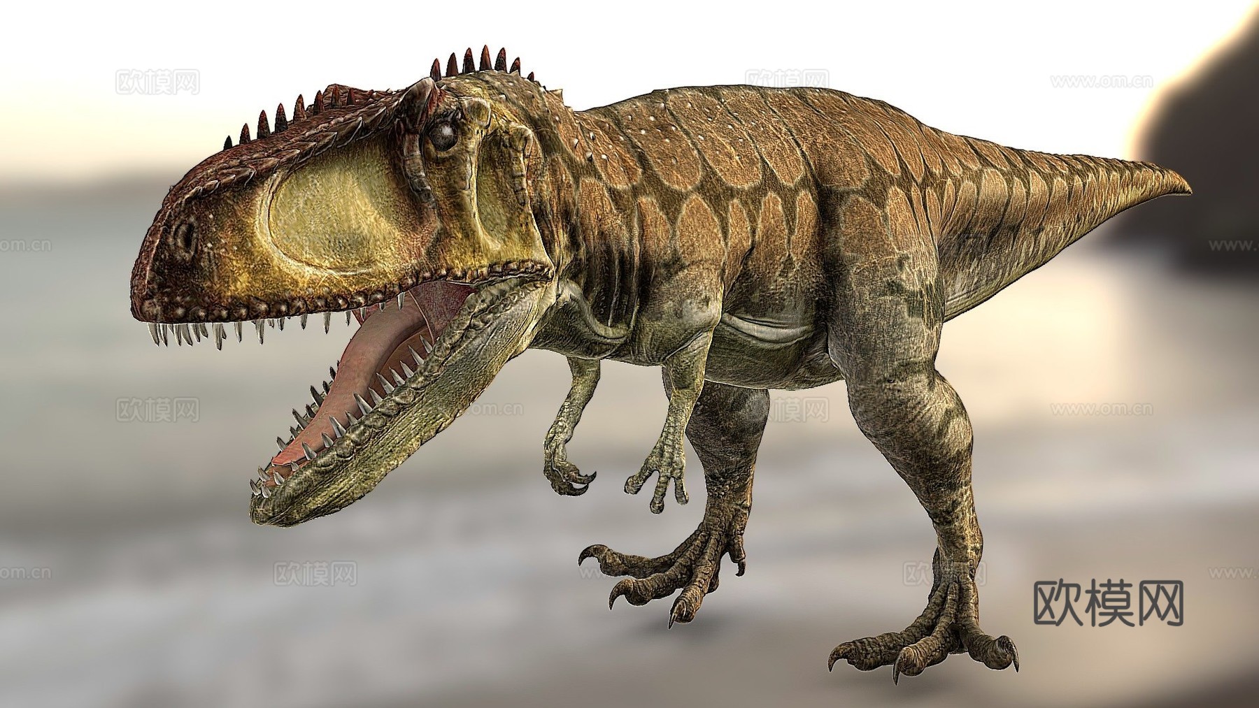 南方巨兽龙3d模型下载（渲染图1）