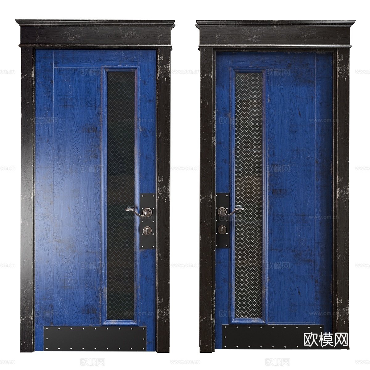 RIDS2.0 Blue black Loft door3d模型下载