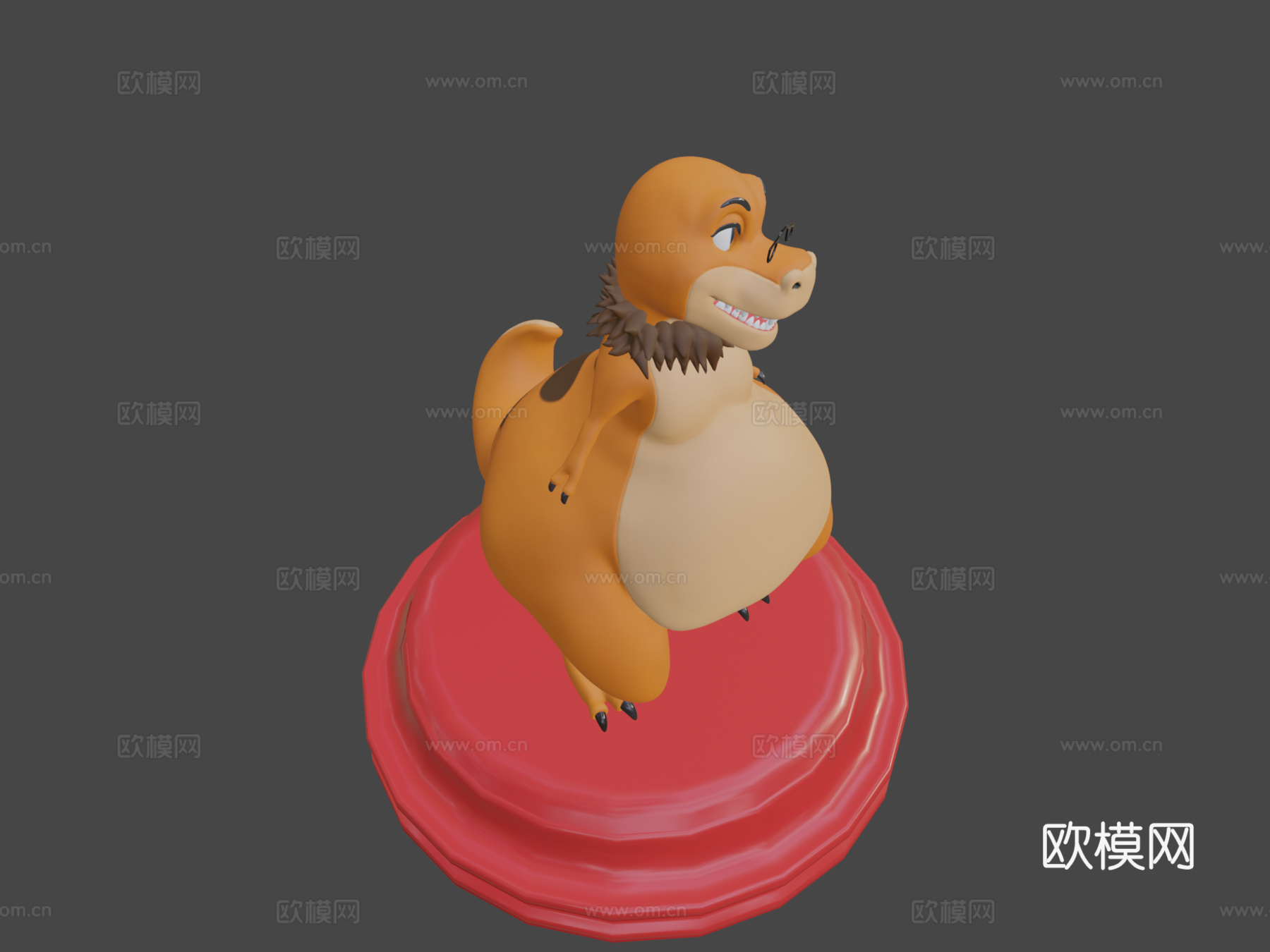 雷克斯暴龙拉尔夫3d模型下载（渲染图8）