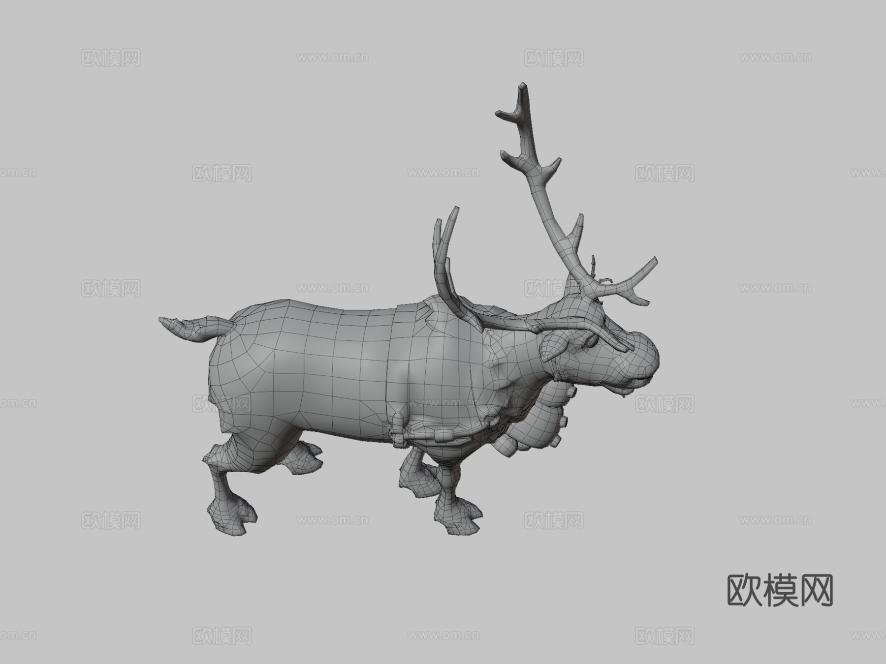 斯文与奥拉夫-迪士尼奇妙世界3d模型下载（渲染图3）