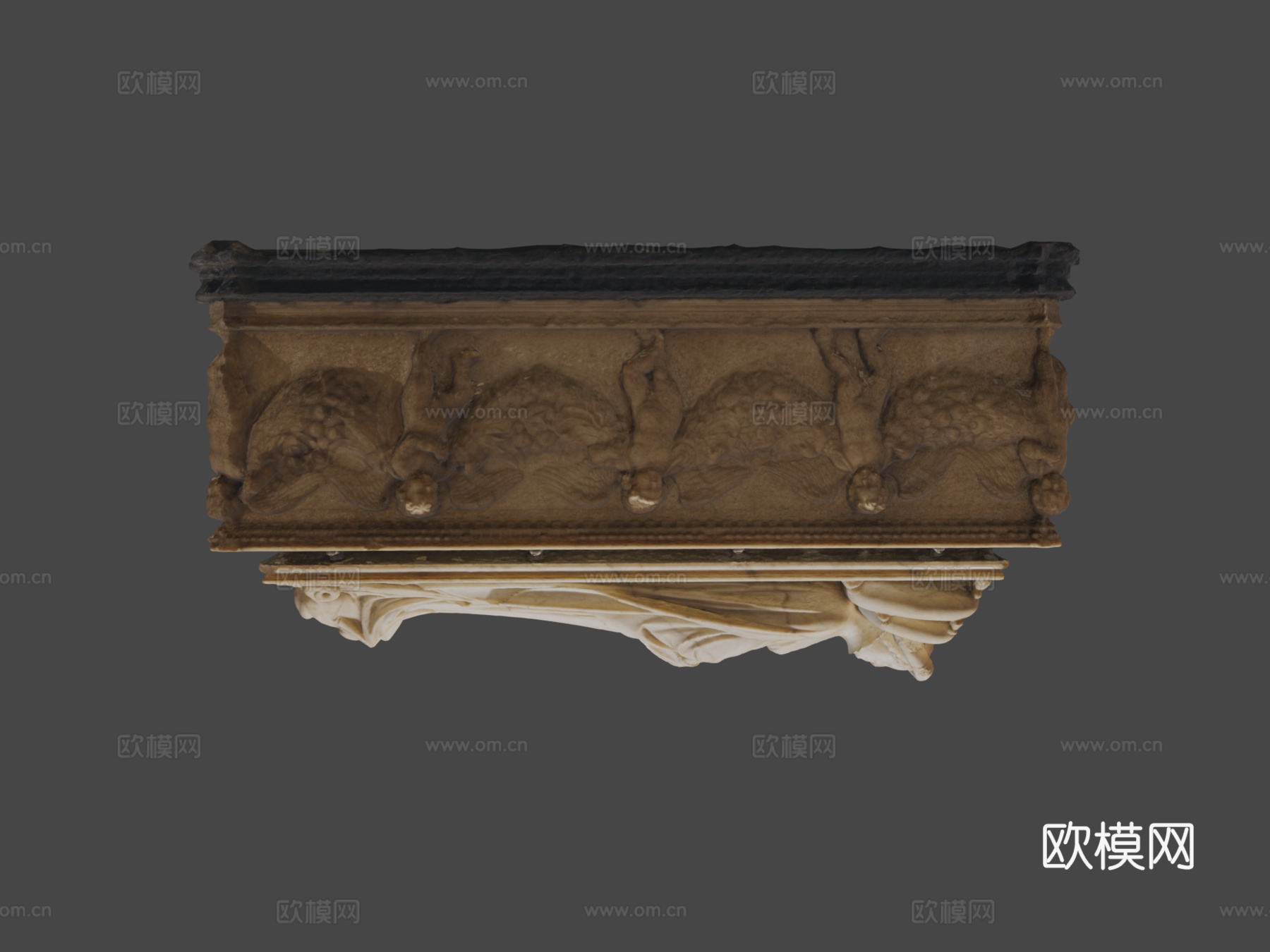 伊拉利亚·德尔卡雷托之墓3d模型下载（渲染图7）