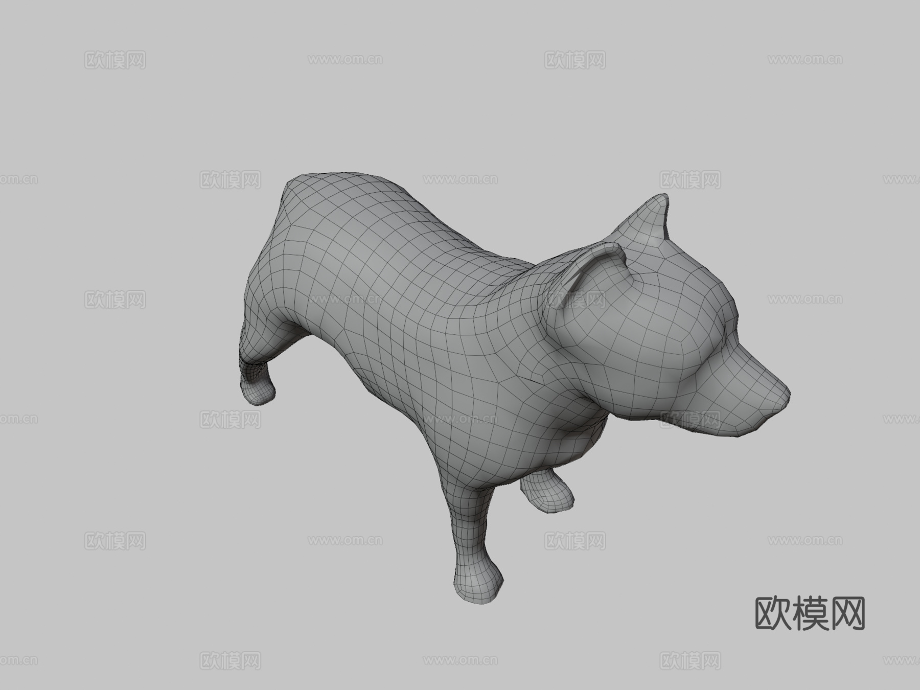 比特犬3d模型下载（渲染图4）