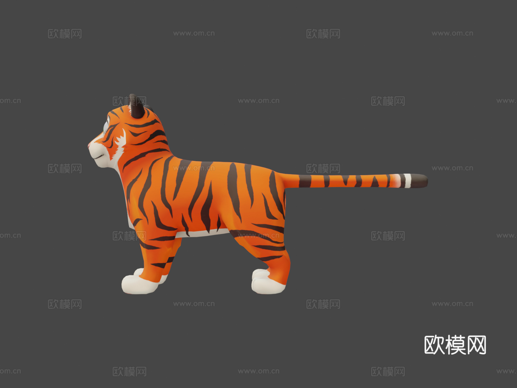 老虎3d模型下载（渲染图6）