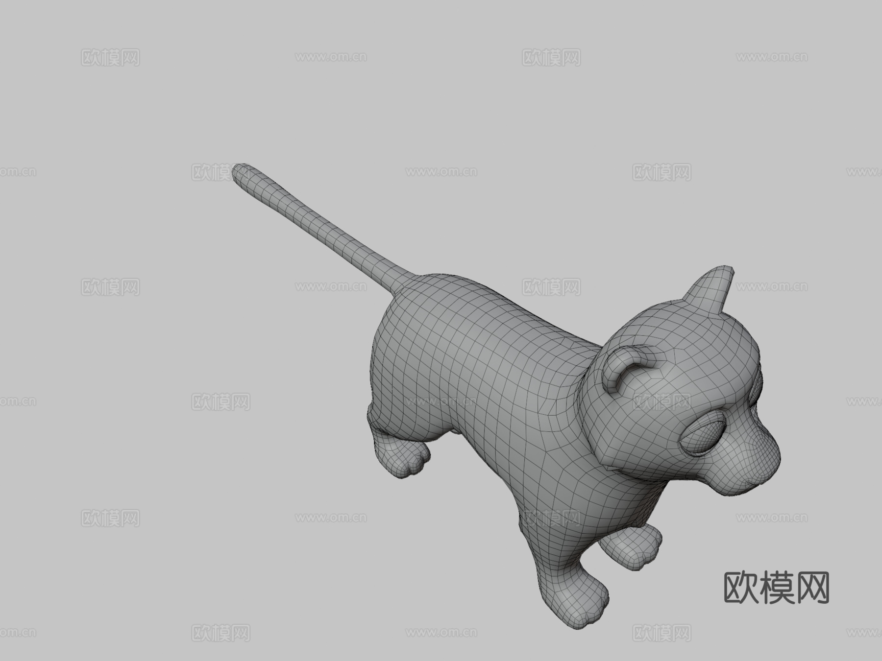 老虎3d模型下载（渲染图3）