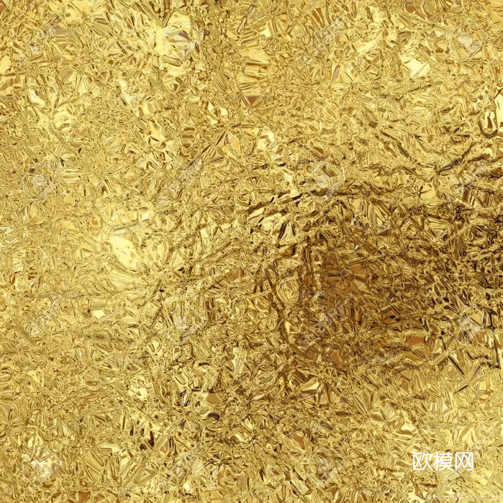 金箔 金色 闪片 拉丝 磨砂金属