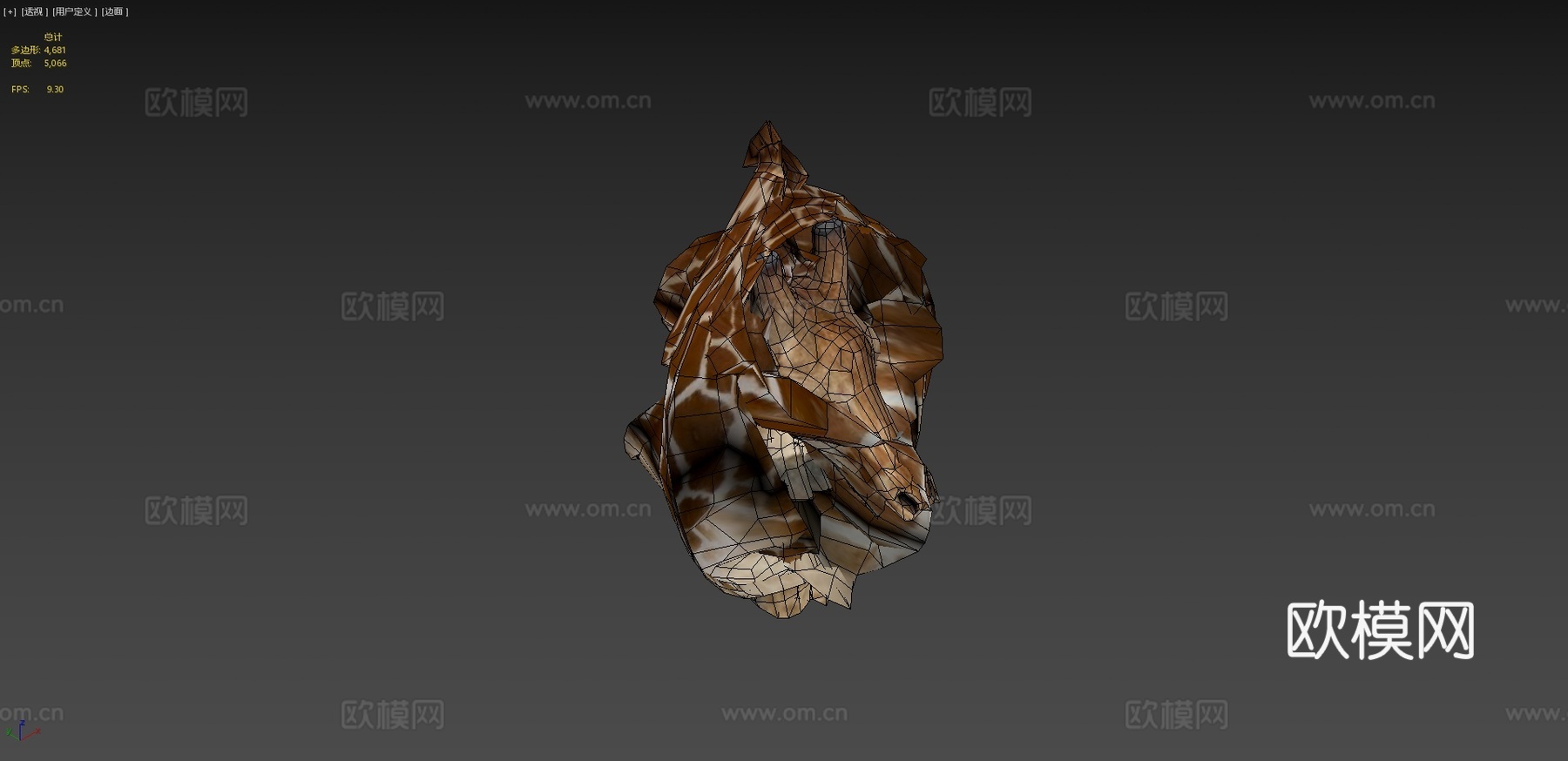 动物界-长颈鹿3d模型下载（渲染图4）