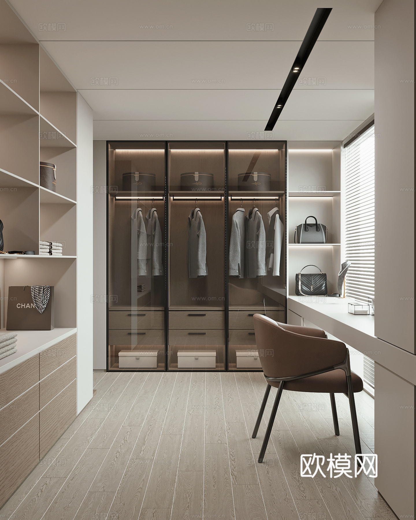 现代会议室3d模型下载