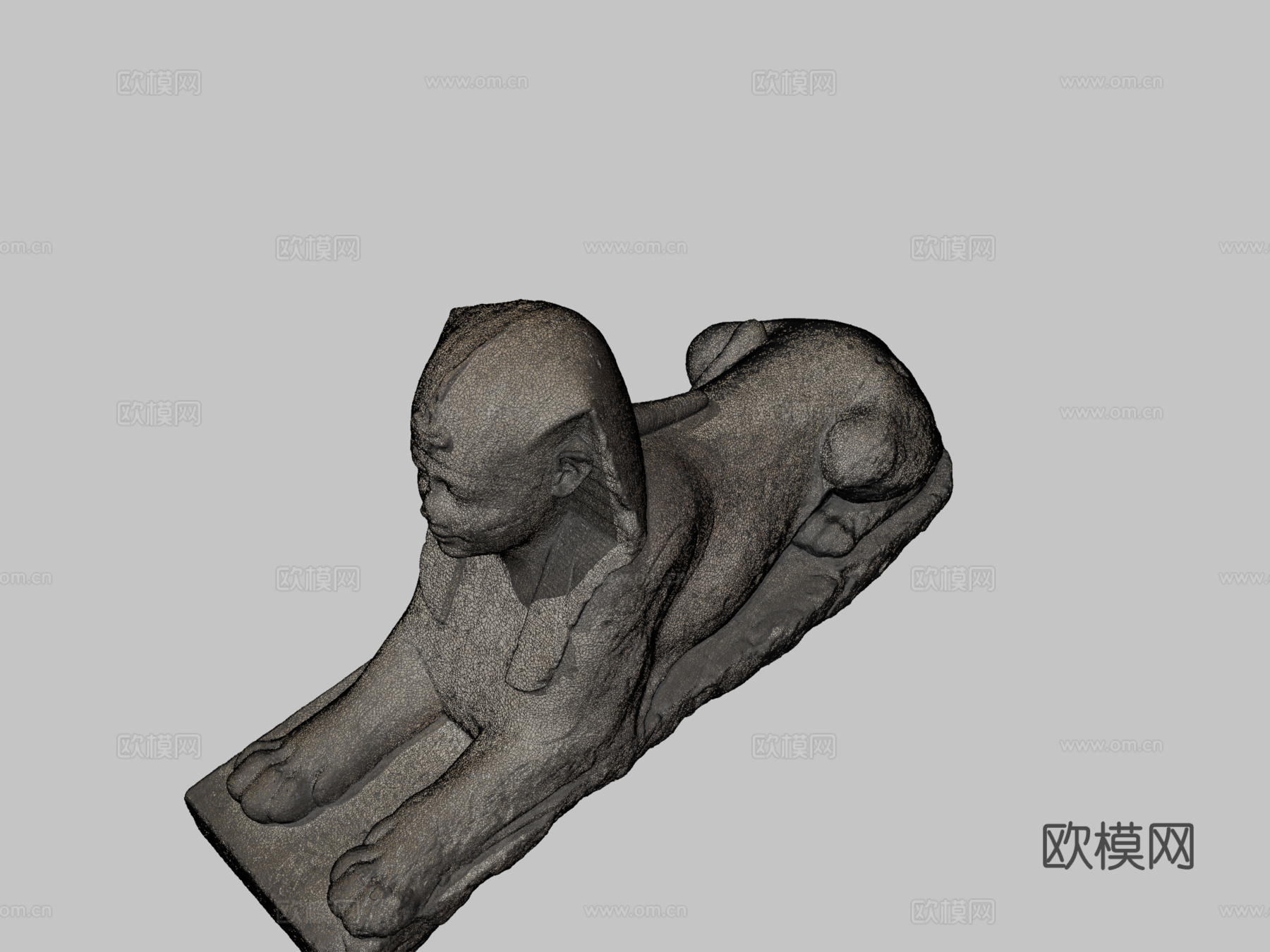 狮身人面像(noe-3d.at)_13d模型下载（渲染图2）