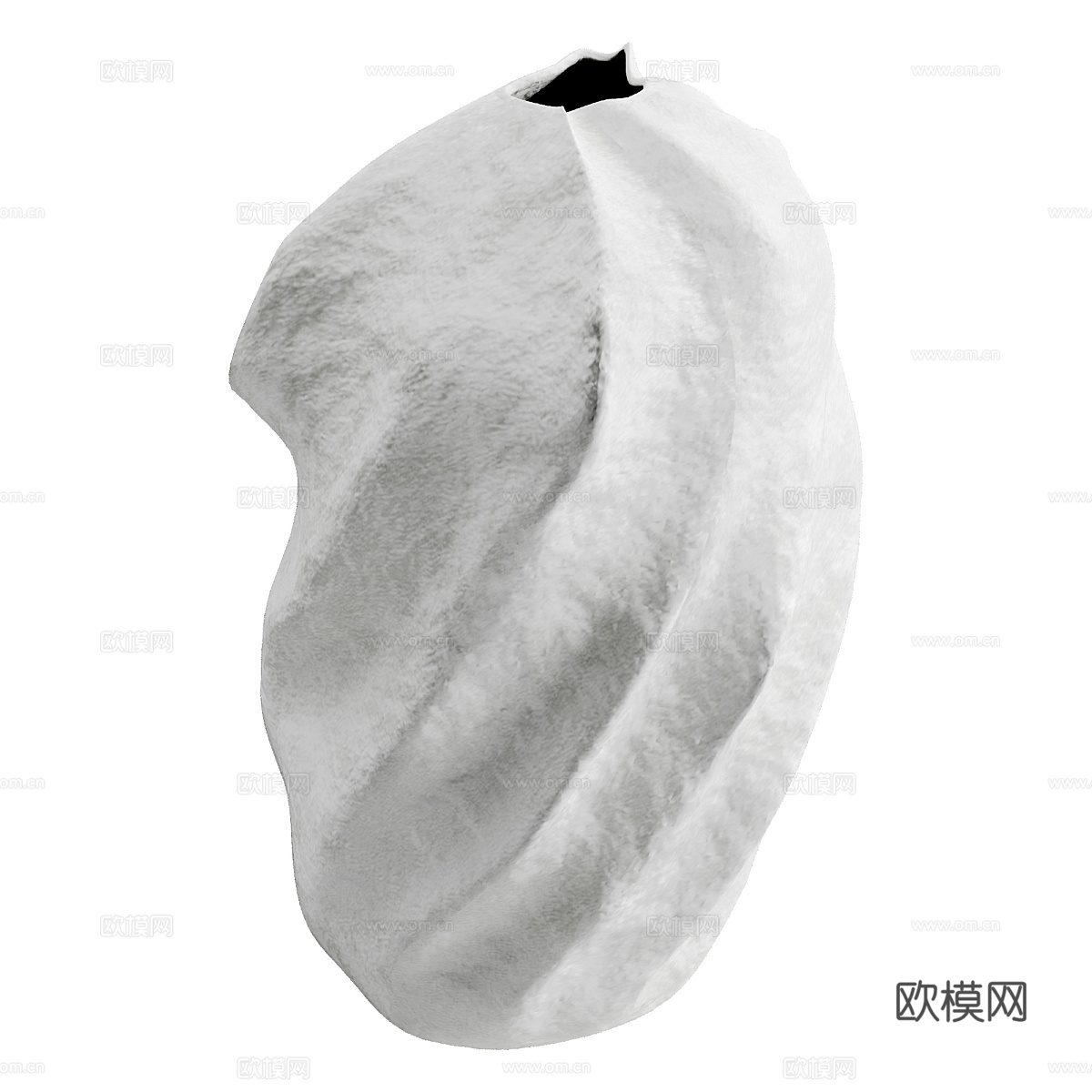 现代陶罐器皿花瓶组合3d模型下载（渲染图4）