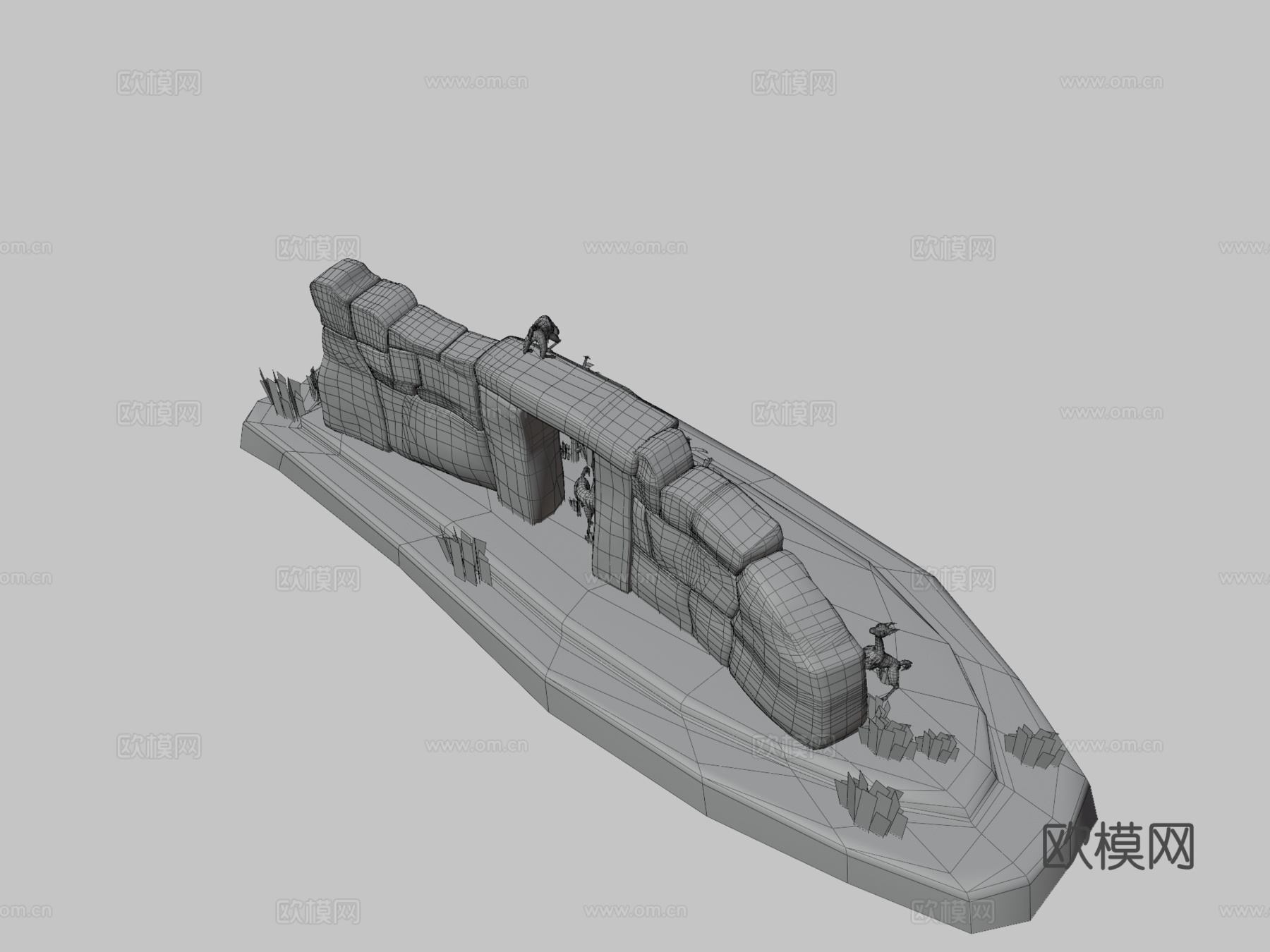 秘鲁骆马3d模型下载（渲染图3）