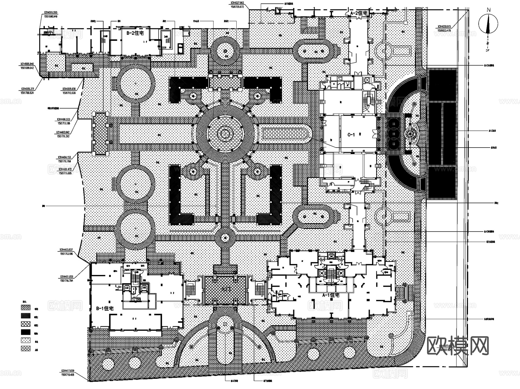 绿城北京诚园展示区示范区样板区景观CAD施工图全套cad施工图