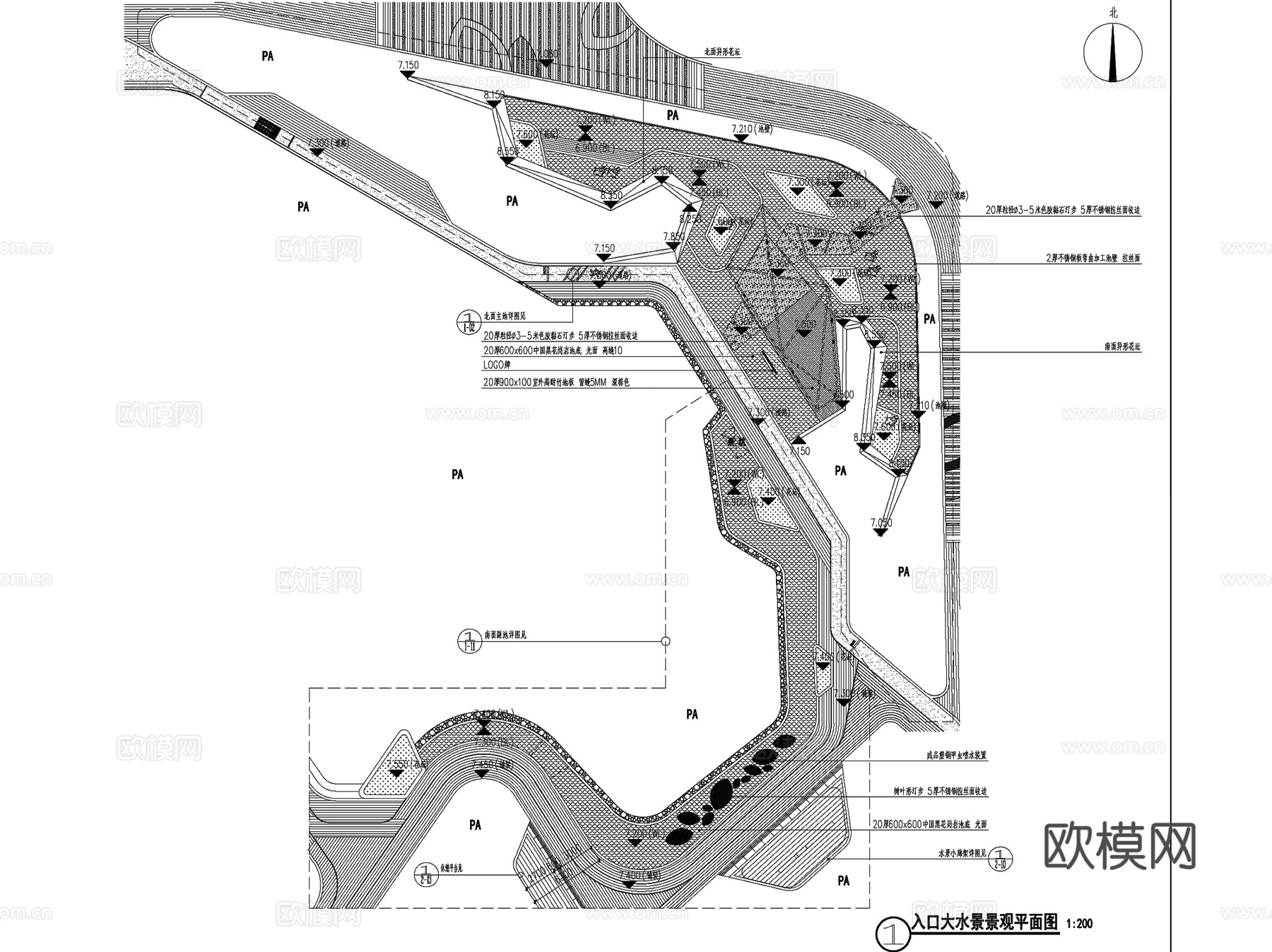 龙湖现代春江悦茗大区景观CAD施工图全套cad施工图