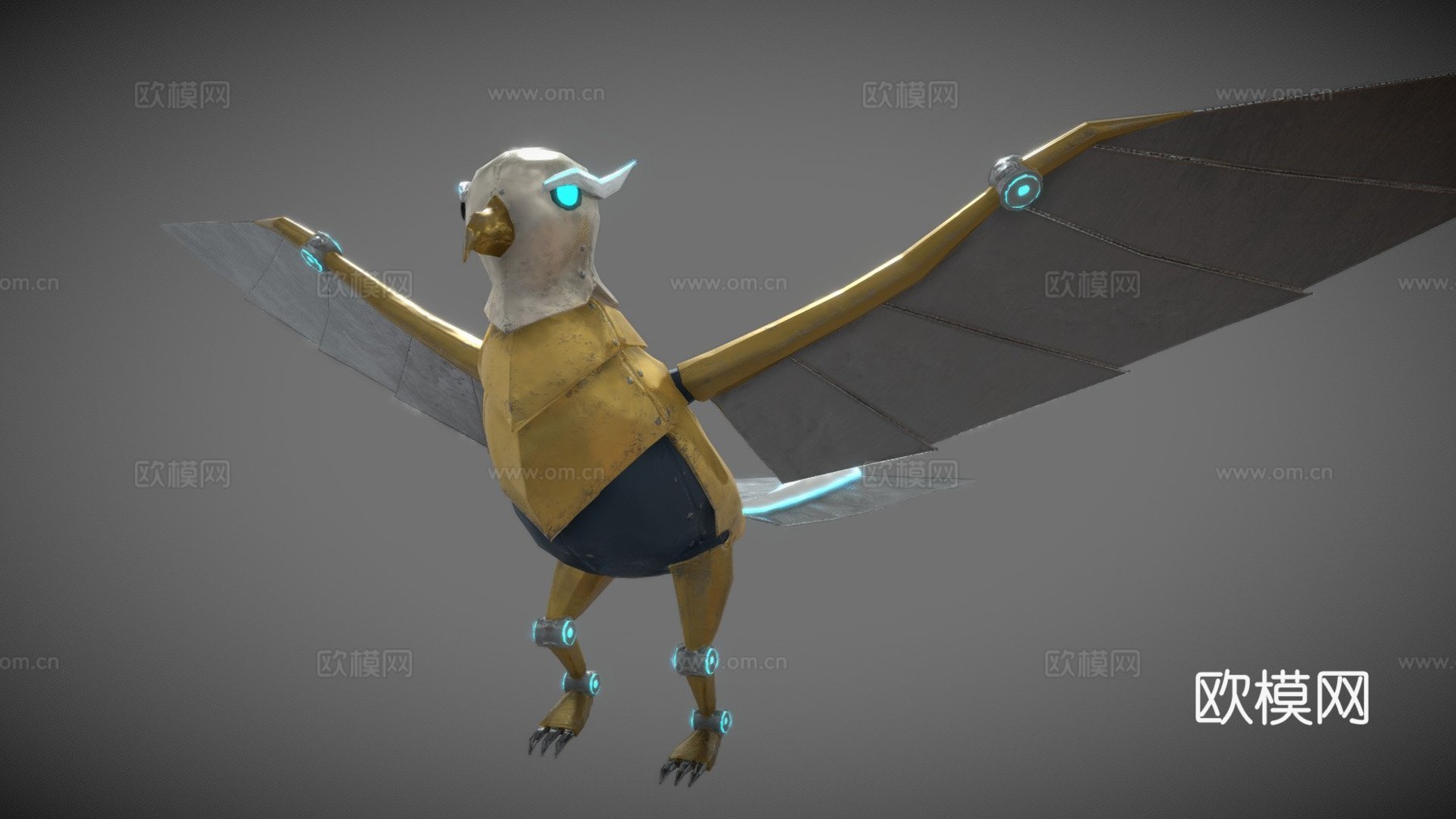 机械鸟3d模型下载（渲染图1）