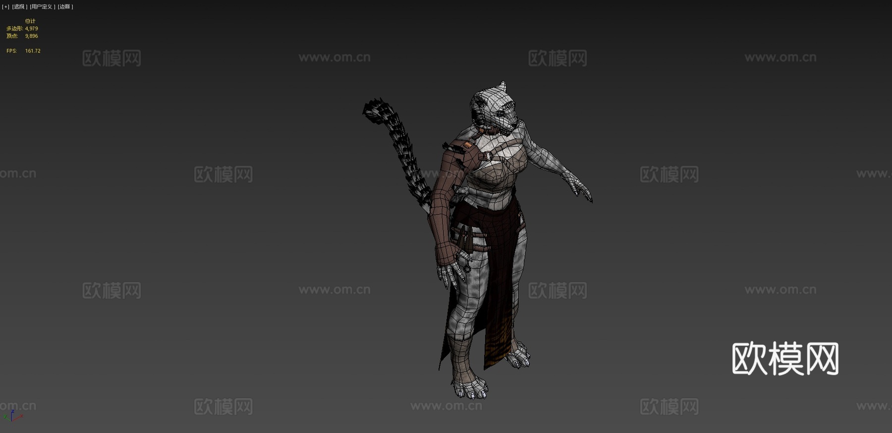 敌锤有限责任公司的猫形刺客3d模型下载（渲染图4）