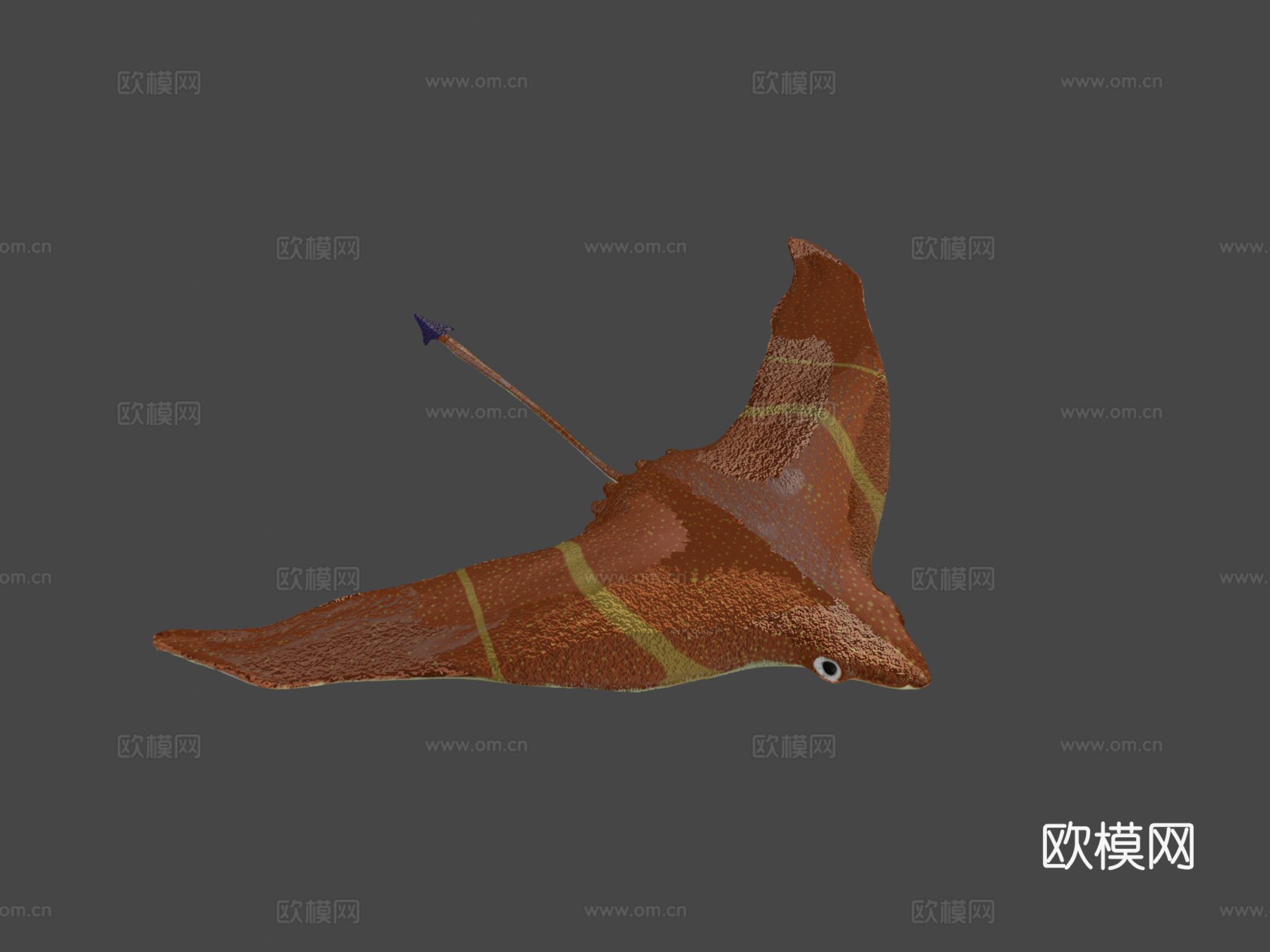 柠檬鳐3d模型下载（渲染图7）