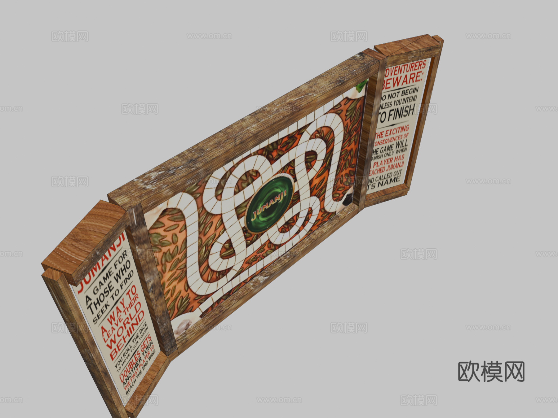 勇敢者游戏棋盘3d模型下载（渲染图2）
