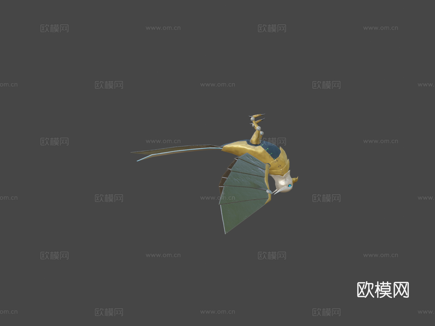 机械鸟3d模型下载（渲染图6）