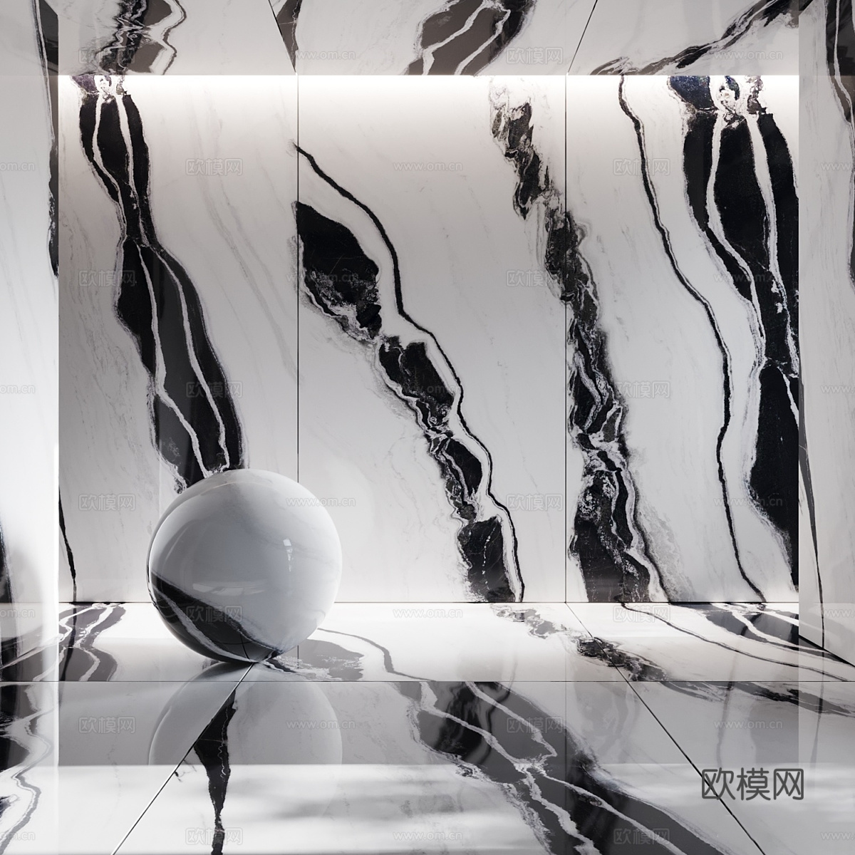 现代瓷砖 大理石 岩板 奢石3d模型下载（渲染图1）